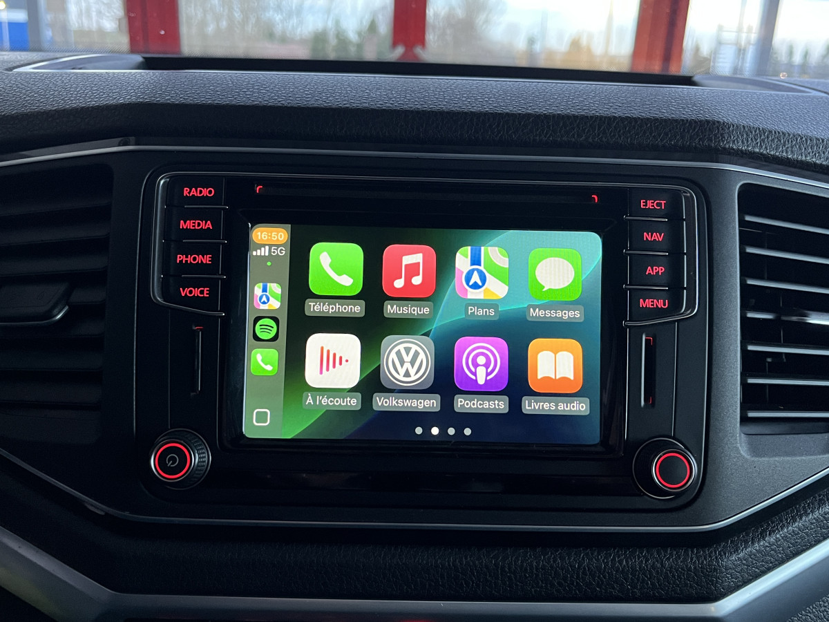 VOLKSWAGEN AMAROK CARAT 3,0 V6 TDI 224 BVA 4MOTION DOUBLE CABINE PICKUP ATTELAGE GPS APPLE CARPLAY  CAMERA REGULATEUR FEUX BI-XENON PARK PILOT EXCELLENT ETAT