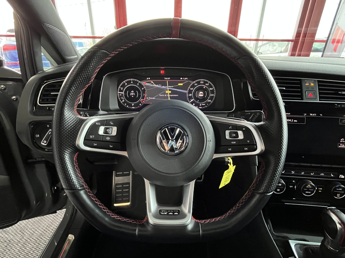 VW GOLF 7 GTI TCR  2,0 TSI 290 DSG7 GPS APPLE CAR PLAY ACC DCC DIGITAL COCKPIT KEYLESS REGULATEUR ADAPTATIF LIMITEUR  FULL LED JANTES 19  EXCELLENT ETAT