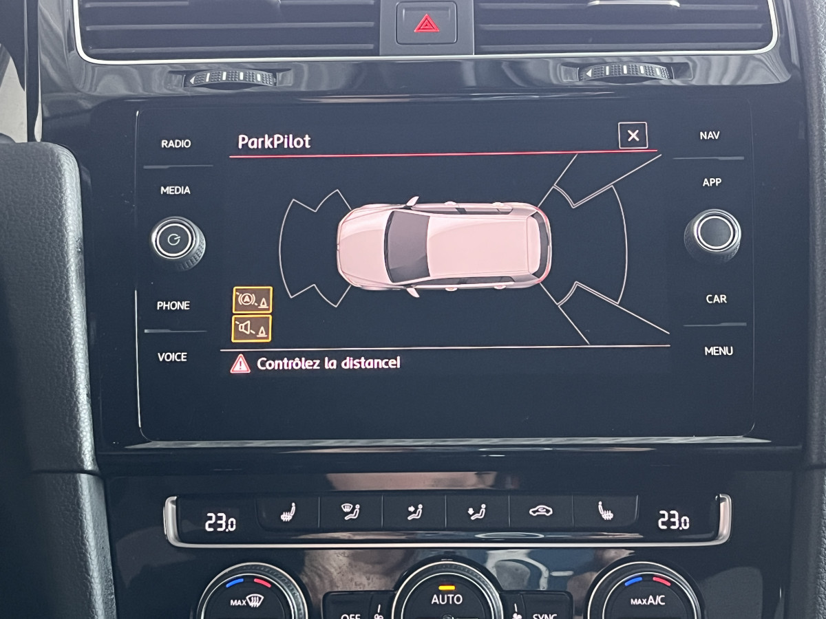 VW GOLF 7 GTI TCR  2,0 TSI 290 DSG7 GPS APPLE CAR PLAY ACC DCC DIGITAL COCKPIT KEYLESS REGULATEUR ADAPTATIF LIMITEUR  FULL LED JANTES 19  EXCELLENT ETAT