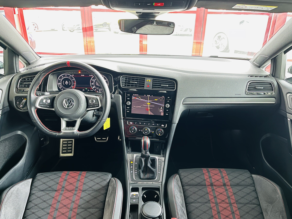 VW GOLF 7 GTI TCR  2,0 TSI 290 DSG7 GPS APPLE CAR PLAY ACC DCC DIGITAL COCKPIT KEYLESS REGULATEUR ADAPTATIF LIMITEUR  FULL LED JANTES 19  EXCELLENT ETAT