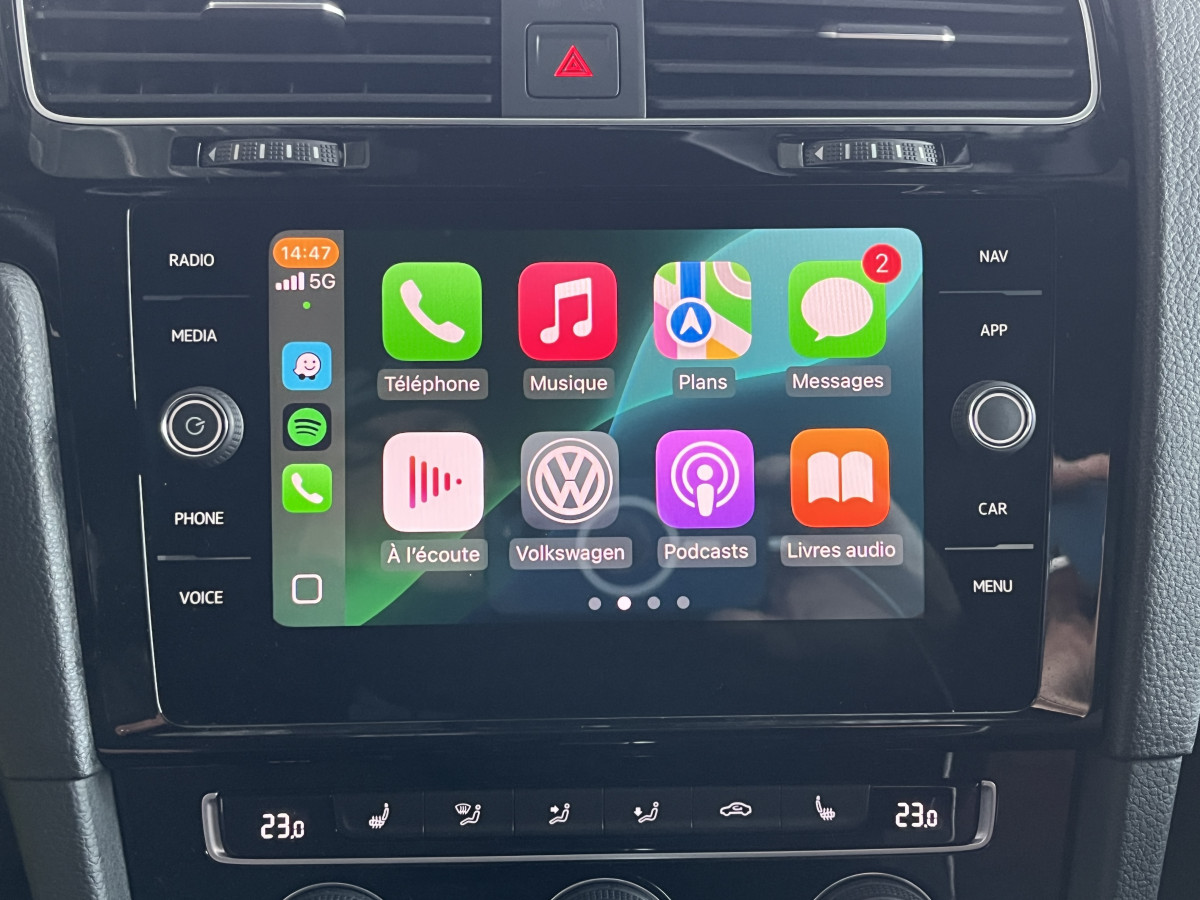 VW GOLF 7 GTI TCR  2,0 TSI 290 DSG7 GPS APPLE CAR PLAY ACC DCC DIGITAL COCKPIT KEYLESS REGULATEUR ADAPTATIF LIMITEUR  FULL LED JANTES 19  EXCELLENT ETAT