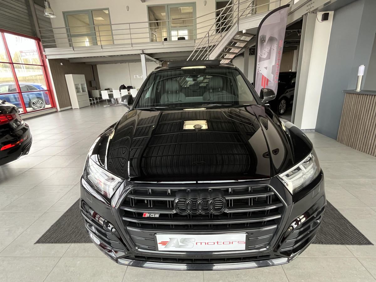 AUDI SQ5 TDI V6 347 BVA8 QUATTRO ATTELAGE  TOIT PANORAMIQUE GPS CAMERA KEYLESS ACC DCC  HIFI B&O APPLE CARPLAY  REGULATEUR ADAPTATIF FULL BLACK MATRIX LED  DRIVE SELECT JANTES 21  EXCELLENT ETAT
