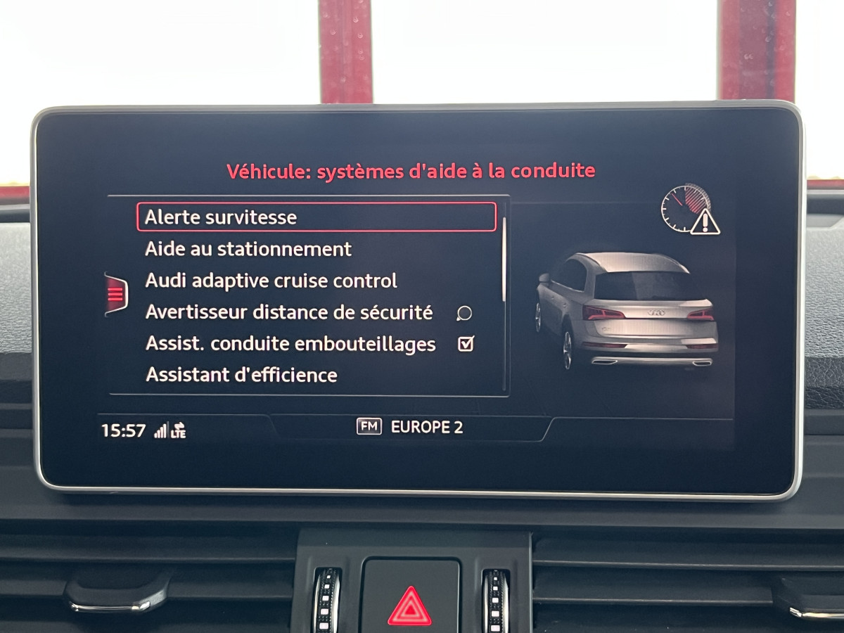 AUDI SQ5 TDI V6 347 BVA8 QUATTRO ATTELAGE  TOIT PANORAMIQUE GPS CAMERA KEYLESS ACC DCC  HIFI B&O APPLE CARPLAY  REGULATEUR ADAPTATIF FULL BLACK MATRIX LED  DRIVE SELECT JANTES 21  EXCELLENT ETAT