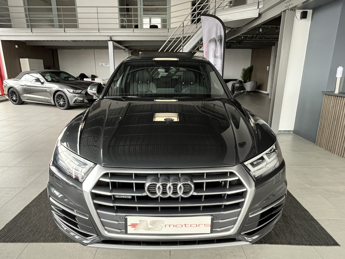 AUDI Q5 50 TDI 3,0 V6 286 BVA QUATTRO ATTELAGE TOIT PANORAMIQUE HIFI B&O VIRTUAL COCKPIT  KEYLESS CARPLAY GPS REGULATEUR LIMITEUR PARK PILOT JANTES 20 EXCELLENT ETAT