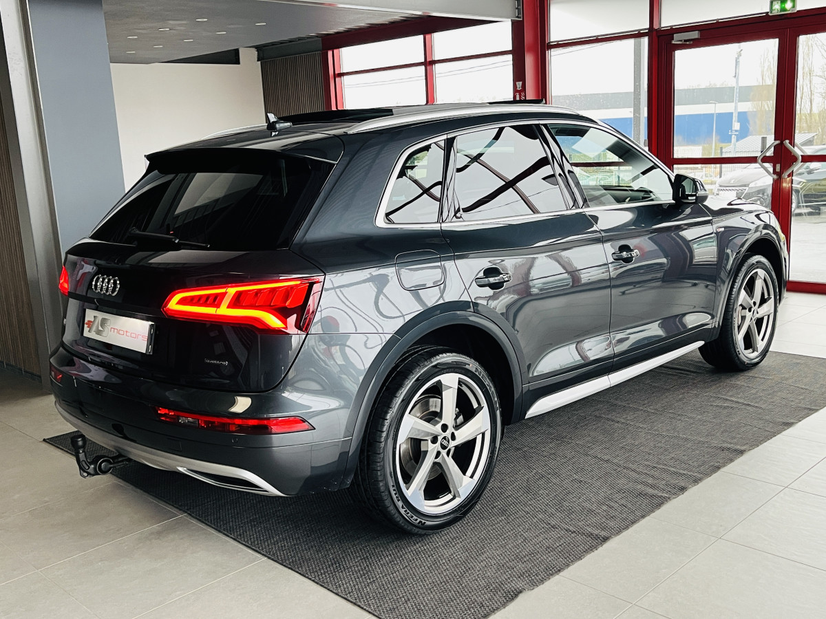 AUDI Q5 50 TDI 3,0 V6 286 BVA QUATTRO ATTELAGE TOIT PANORAMIQUE HIFI B&O VIRTUAL COCKPIT  KEYLESS CARPLAY GPS REGULATEUR LIMITEUR PARK PILOT JANTES 20 EXCELLENT ETAT