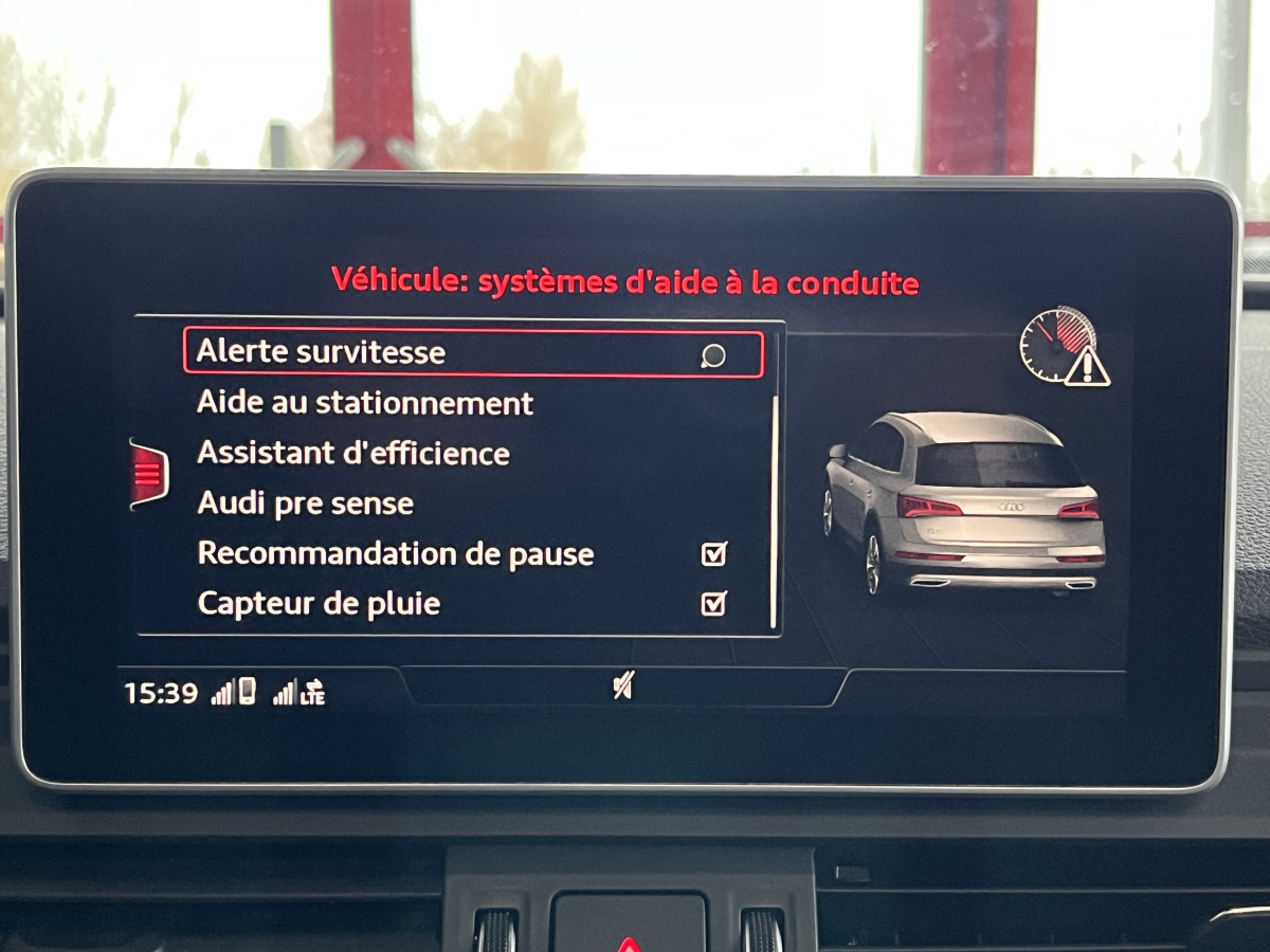 AUDI Q5 50 TDI 3,0 V6 286 BVA QUATTRO ATTELAGE TOIT PANORAMIQUE HIFI B&O VIRTUAL COCKPIT  KEYLESS CARPLAY GPS REGULATEUR LIMITEUR PARK PILOT JANTES 20 EXCELLENT ETAT