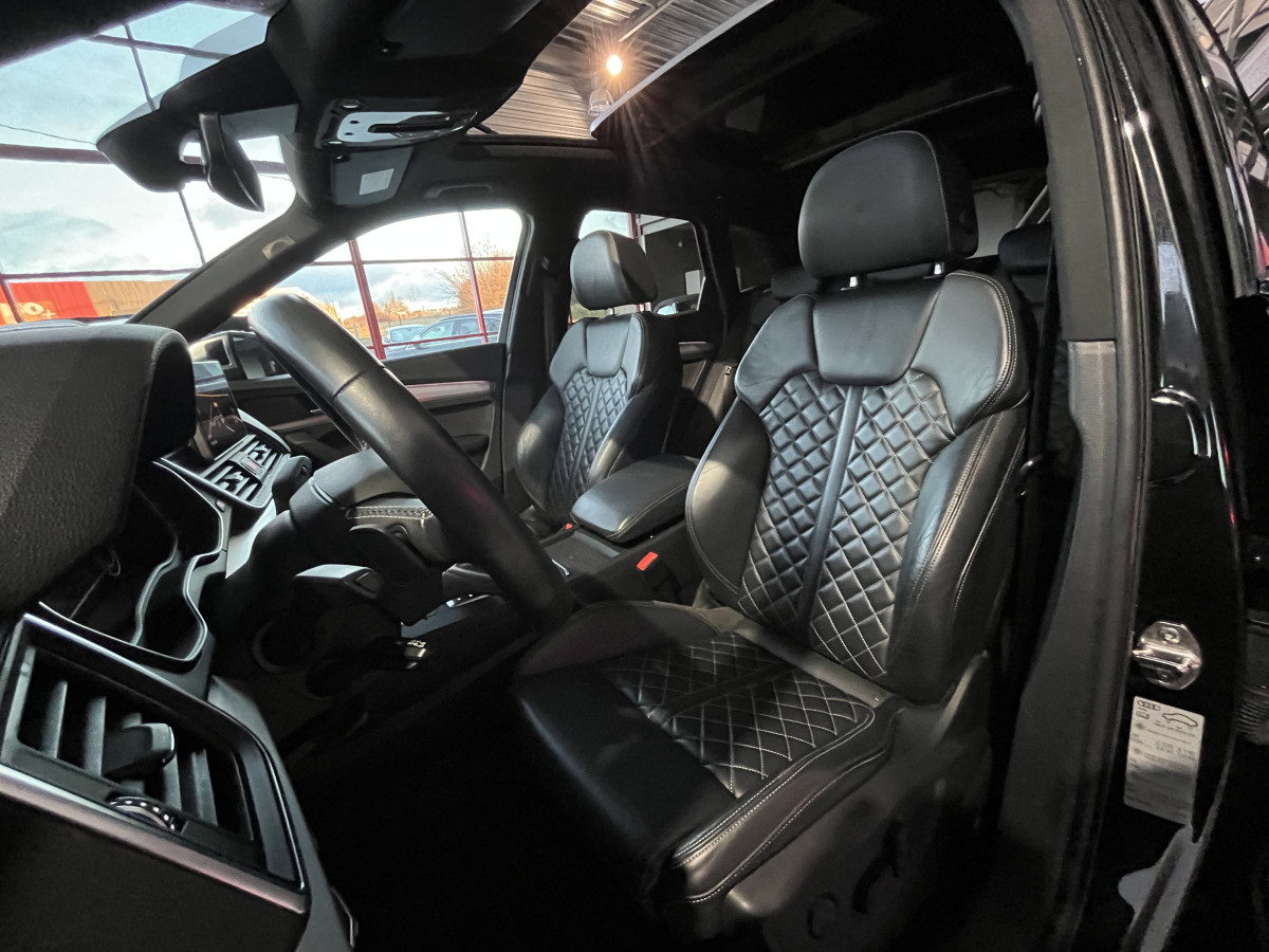 AUDI SQ5 3,0 TDI V6 347 BVA8 QUATTRO TOIT PANORAMIQUE OUVRANT  ATTELAGE ELECTRIQUE GPS  CAMERA 360 APPLE CARPLAY  KEYLESS HIFI B&O REGULATEUR ADAPTATIF PHARES MATRIX LED PARK PILOT FULL CUIR  DRIVE SELECT JANTE 21 EXCELLENT ETAT