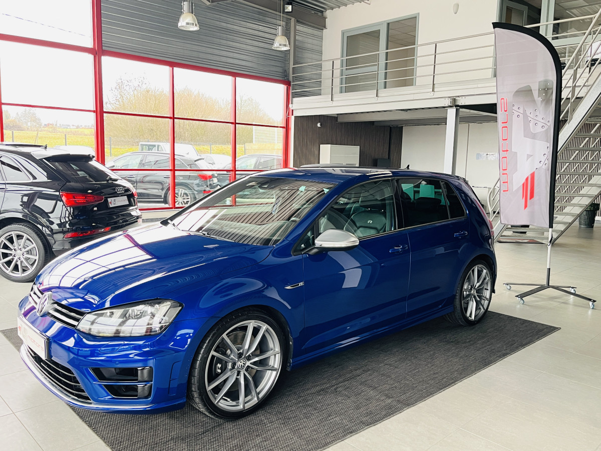 VW GOLF 7 R 2,0 TSI 300 DSG6 4MOTION GPS CAMERA  ACC DCC  REGULATEUR  ADAPTATIF LIMITEUR  FEUX BI-XENON FULL CUIR JANTES 19 PRETORIA  EXCELLENT ETAT