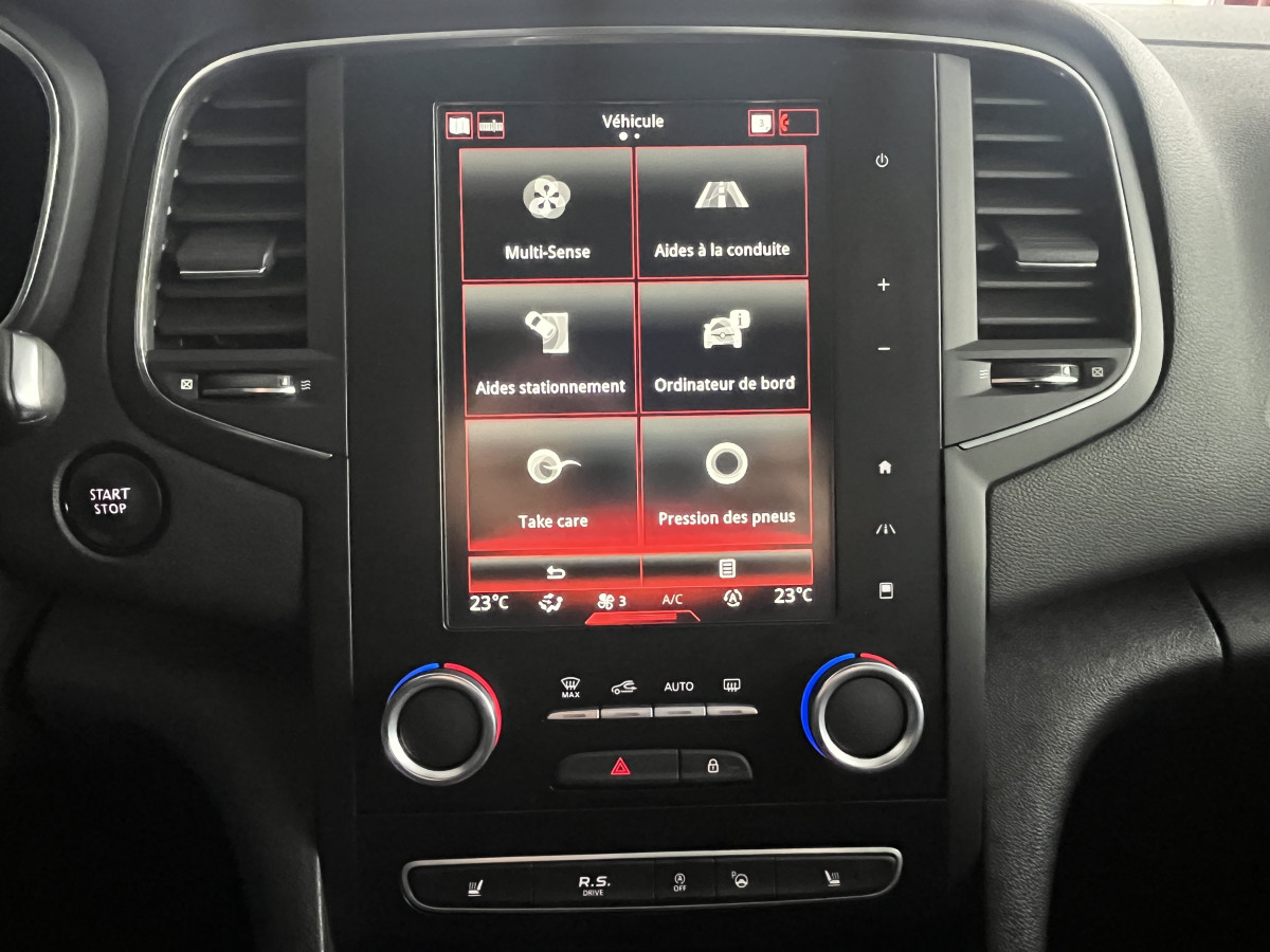 RENAULT MEGANE 4 1,8 280 RS  EDC  4 CONTROL SIEGES RECARO CHASSIS SPORT RS DRIVE  KEYLES GPS CAMERA  APPLE CARPLAY  FEUX FULL LED REGULATEUR LIMITEUR RS VISION EXCELLENT ETAT