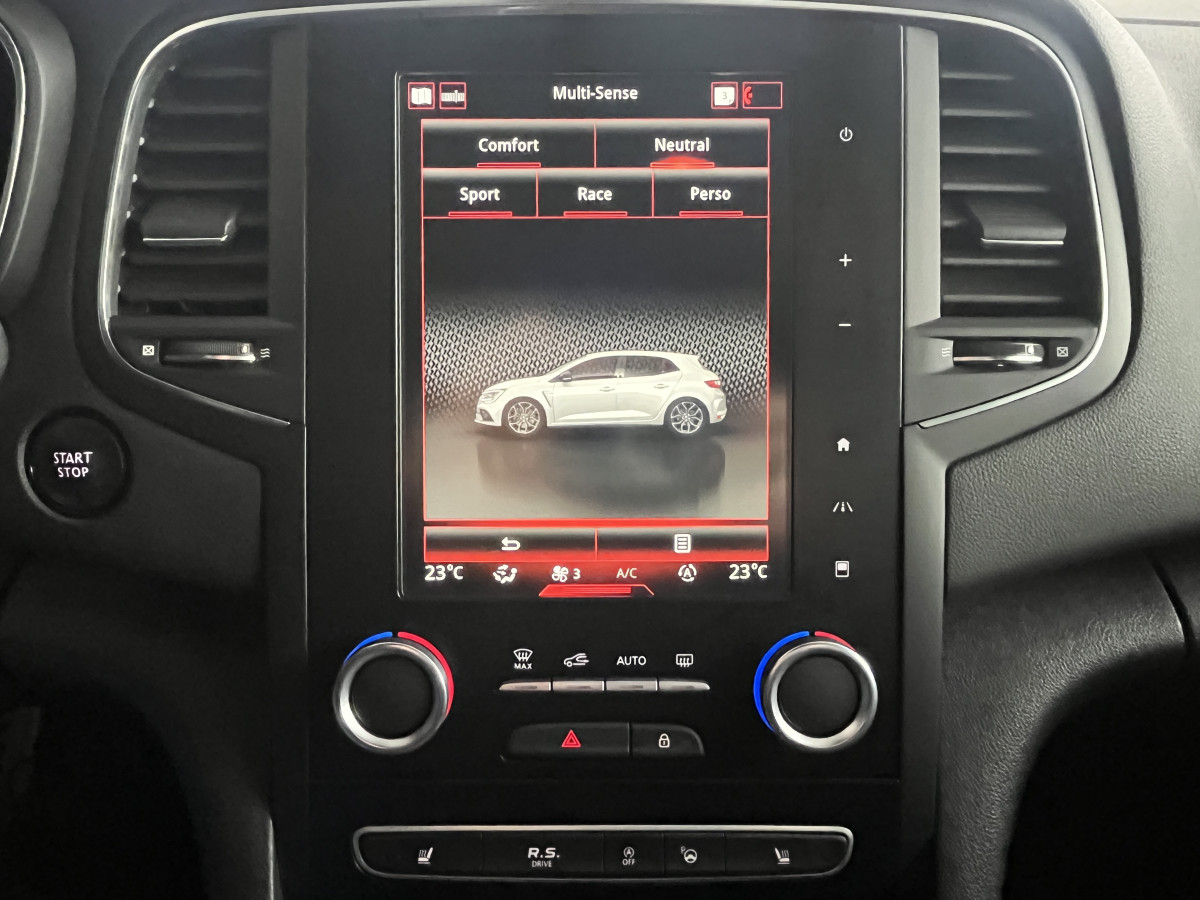 RENAULT MEGANE 4 1,8 280 RS  EDC  4 CONTROL SIEGES RECARO CHASSIS SPORT RS DRIVE  KEYLES GPS CAMERA  APPLE CARPLAY  FEUX FULL LED REGULATEUR LIMITEUR RS VISION EXCELLENT ETAT