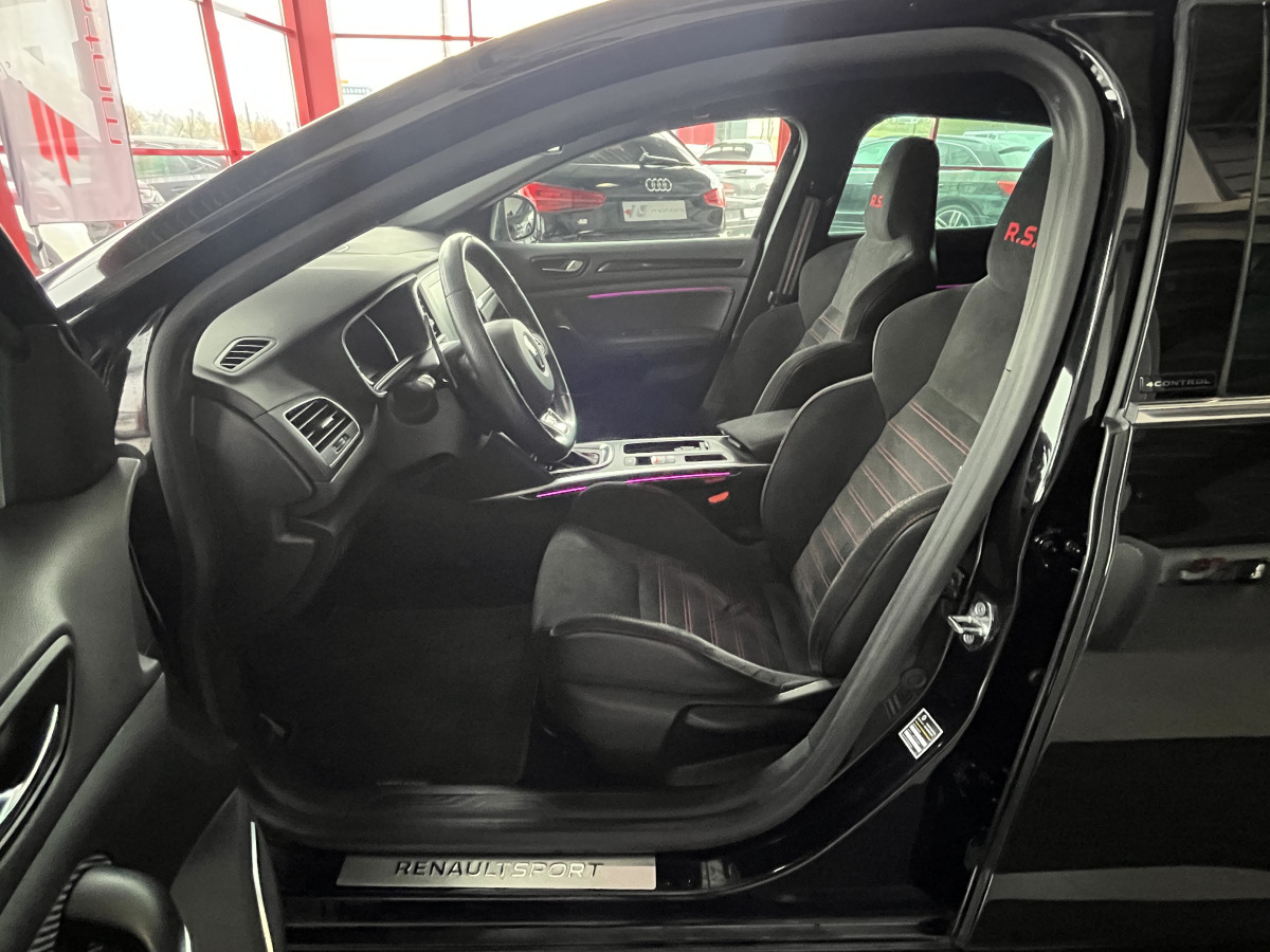 RENAULT MEGANE 4 1,8 280 RS  EDC  4 CONTROL SIEGES RECARO CHASSIS SPORT RS DRIVE  KEYLES GPS CAMERA  APPLE CARPLAY  FEUX FULL LED REGULATEUR LIMITEUR RS VISION EXCELLENT ETAT