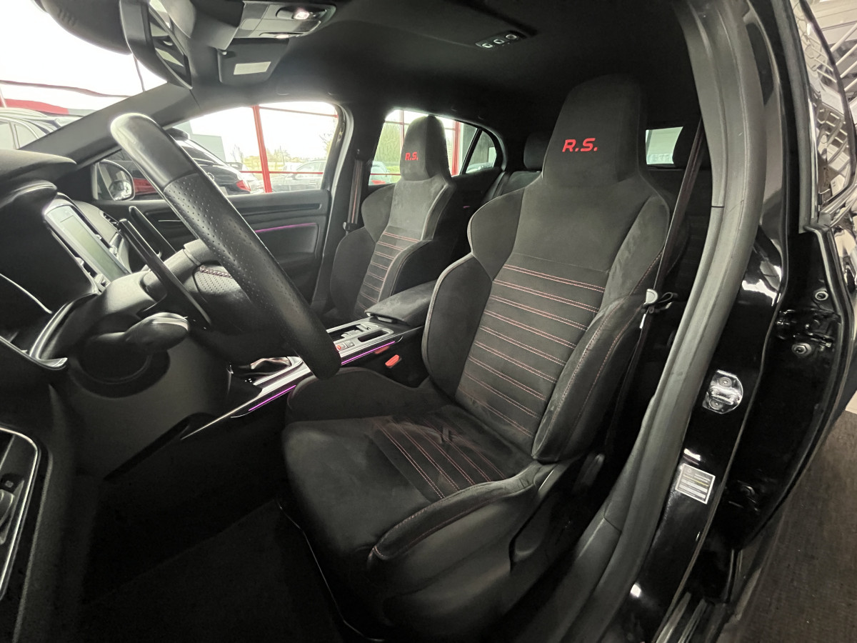 RENAULT MEGANE 4 1,8 280 RS  EDC  4 CONTROL SIEGES RECARO CHASSIS SPORT RS DRIVE  KEYLES GPS CAMERA  APPLE CARPLAY  FEUX FULL LED REGULATEUR LIMITEUR RS VISION EXCELLENT ETAT
