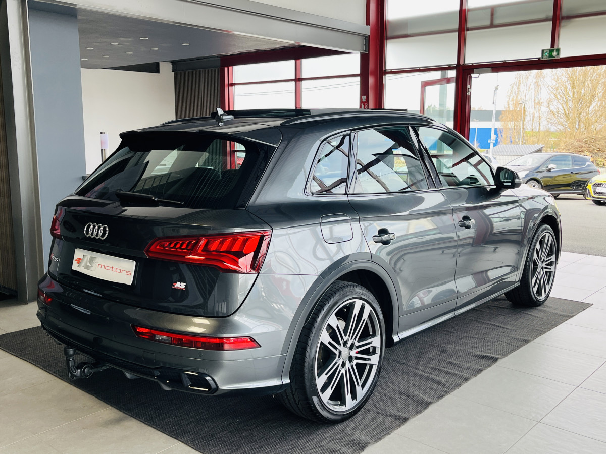 AUDI SQ5 3,0 TDI V6 347 BVA8 QUATTRO TOIT PANORAMIQUE OUVRANT  ATTELAGE ELECTRIQUE GPS  CAMERA  KEYLESS REGULATEUR LIMITEUR  PHARES MATRIX  LED  LED PARK PILOT FULL CUIR  DRIVE SELECT JANTE 21 EXCELLENT ETAT