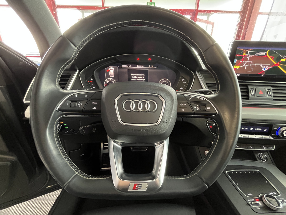 AUDI SQ5 3,0 TDI V6 347 BVA8 QUATTRO TOIT PANORAMIQUE OUVRANT  ATTELAGE ELECTRIQUE GPS  CAMERA  KEYLESS REGULATEUR LIMITEUR  PHARES MATRIX  LED  LED PARK PILOT FULL CUIR  DRIVE SELECT JANTE 21 EXCELLENT ETAT