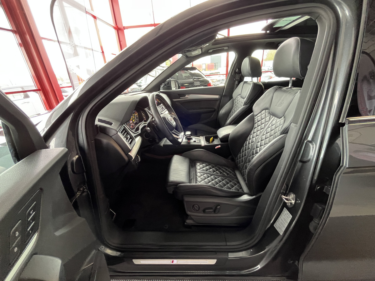 AUDI SQ5 3,0 TDI V6 347 BVA8 QUATTRO TOIT PANORAMIQUE OUVRANT  ATTELAGE ELECTRIQUE GPS  CAMERA  KEYLESS REGULATEUR LIMITEUR  PHARES MATRIX  LED  LED PARK PILOT FULL CUIR  DRIVE SELECT JANTE 21 EXCELLENT ETAT