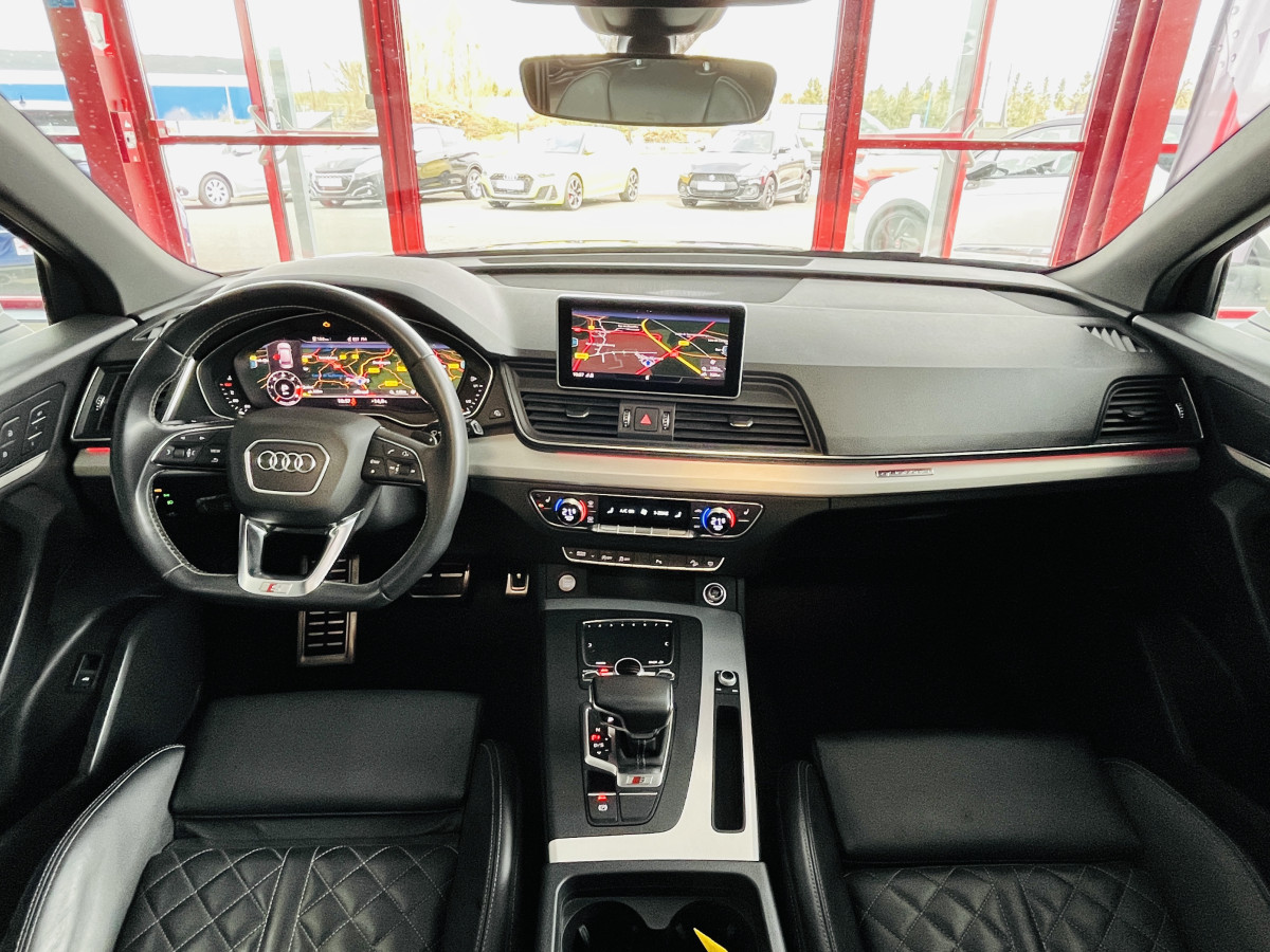 AUDI SQ5 3,0 TDI V6 347 BVA8 QUATTRO TOIT PANORAMIQUE OUVRANT  ATTELAGE ELECTRIQUE GPS  CAMERA  KEYLESS REGULATEUR LIMITEUR  PHARES MATRIX  LED  LED PARK PILOT FULL CUIR  DRIVE SELECT JANTE 21 EXCELLENT ETAT