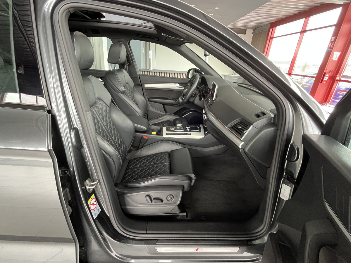 AUDI SQ5 3,0 TDI V6 347 BVA8 QUATTRO TOIT PANORAMIQUE OUVRANT  ATTELAGE ELECTRIQUE GPS  CAMERA  KEYLESS REGULATEUR LIMITEUR  PHARES MATRIX  LED  LED PARK PILOT FULL CUIR  DRIVE SELECT JANTE 21 EXCELLENT ETAT