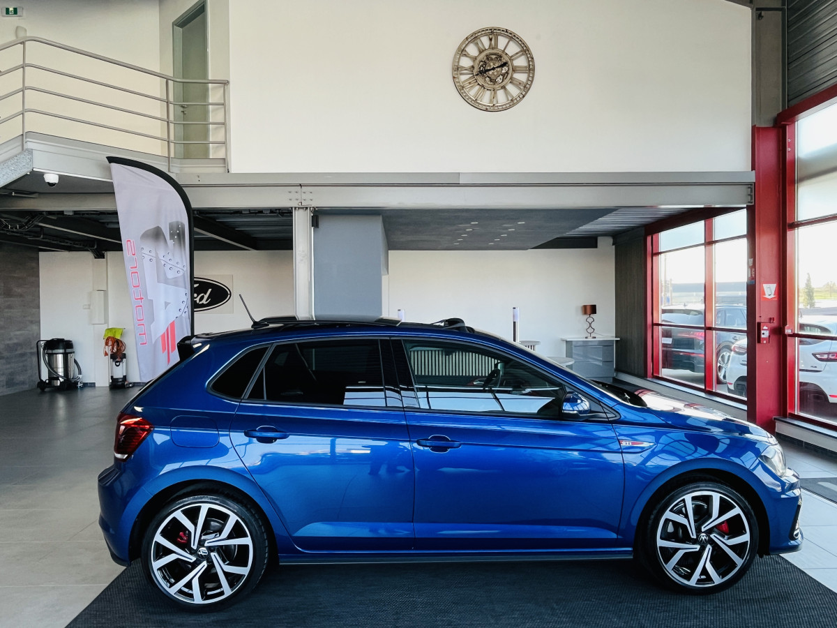 VOLKSWAGEN  POLO 2,0 TSI 200 DSG6 TOIT PANORAMIQUE GPS  CAMERA  VITUAL COCKPIT DMS ACC REGULATEUR ADAPTATIF LIMITEUR PARK PILOT IQ DRIVE  JANTES BRESCIA FEUX HALOGENE  EXCELLENT ETAT