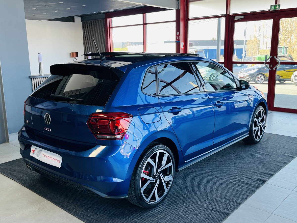 VOLKSWAGEN  POLO 2,0 TSI 200 DSG6 TOIT PANORAMIQUE GPS  CAMERA  VITUAL COCKPIT DMS ACC REGULATEUR ADAPTATIF LIMITEUR PARK PILOT IQ DRIVE  JANTES BRESCIA FEUX HALOGENE  EXCELLENT ETAT