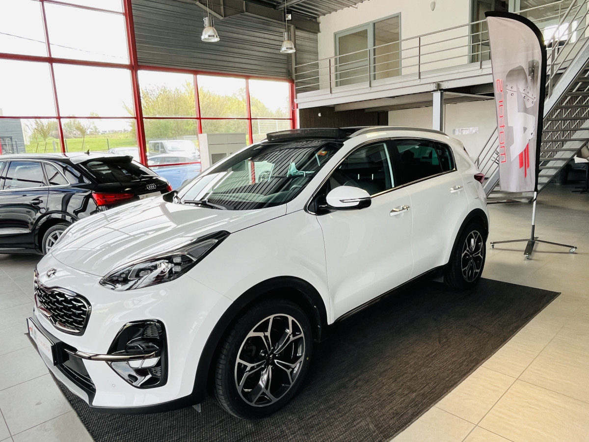 KIA SPORTAGE 1,6 CRDI  136 DCT7  GT LINE PREMIUM 4X2 GPS TOIT PANORAMIQUE OUVRANT  CAMERA 360 APPLE CARPLAY REGULATEUR LIMITEUR HIFI JBL KEYLESS PARK PILOT JANTES ALU 19  EXCELLENT ETAT
