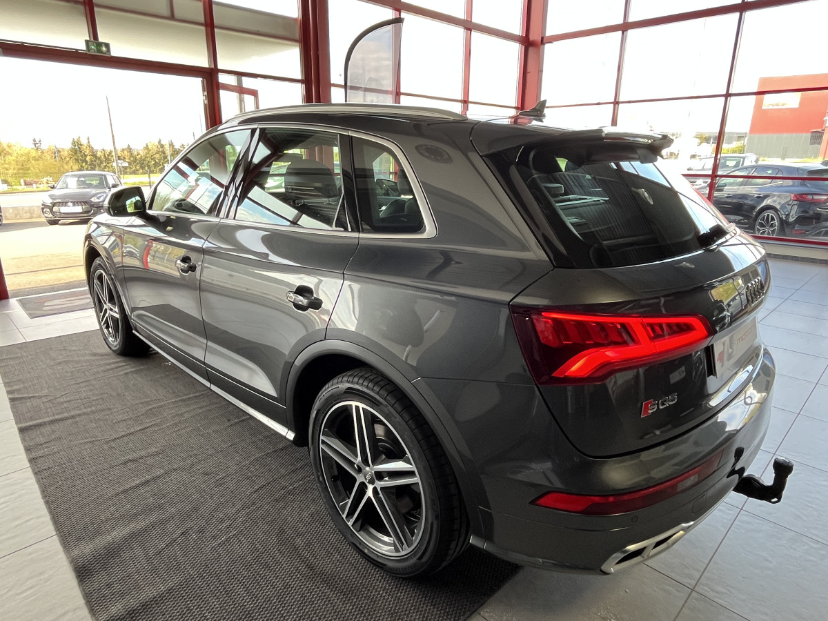 AUDI SQ5 3,0 TDI V6 347 BVA8 QUATTRO  ATTELAGE ELECTRIQUE SUSPENSION PNEUMATIQUE  GPS  CAMERA APPLE CARPLAY KEYLESS REGULATEUR ADAPTATIF  LIMITEUR  PHARES MATRIX  LED  LED PARK PILOT  DRIVE SELECT JANTE 20  EXCELLENT ETAT