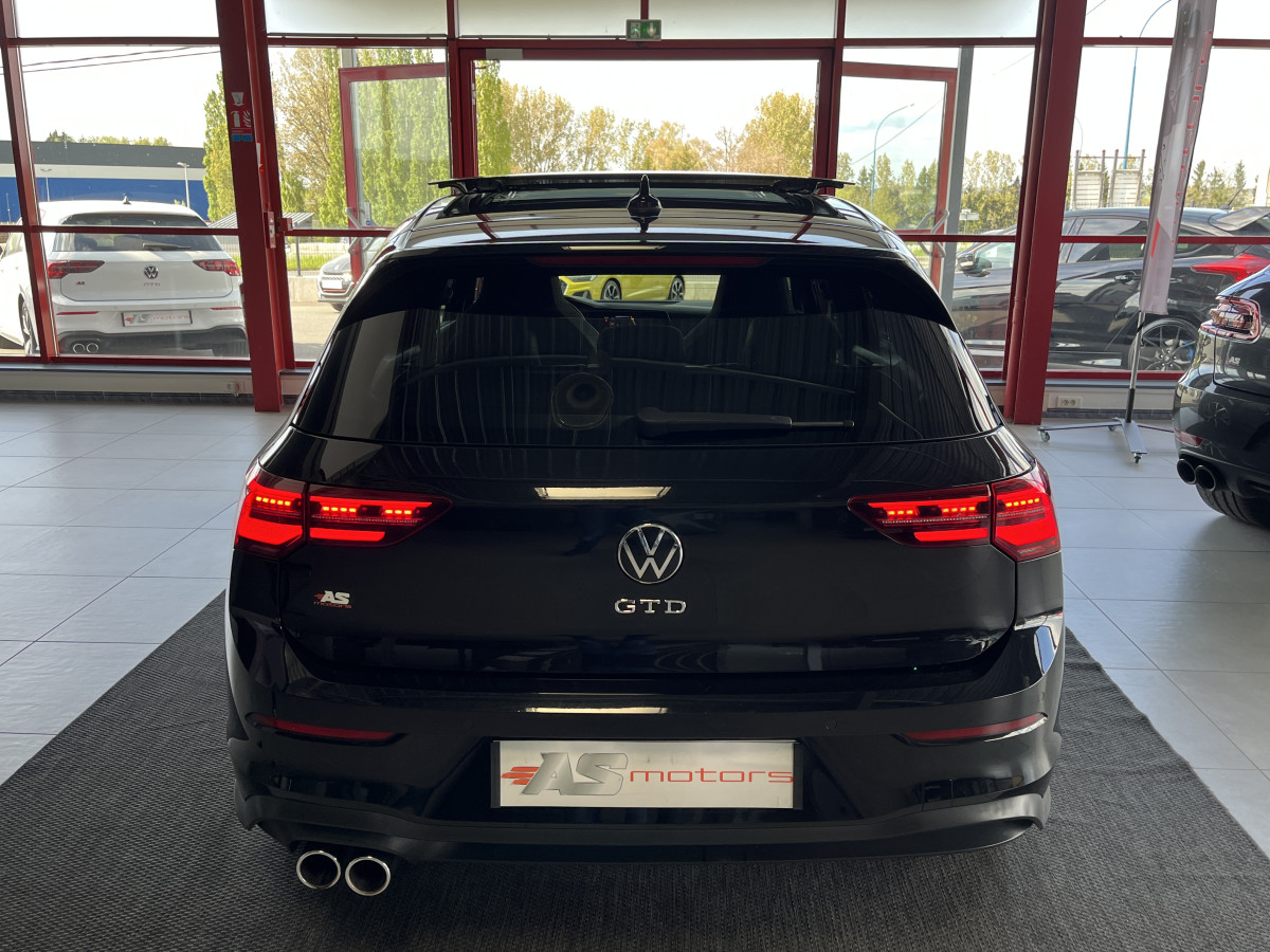 VOLKSWAGEN GOLF 8 GTD 2,0 TDI 200 DSG7 TOIT PANORAMIQUE GPS CAMERA  ATTELAGE HIFI HARMAN/KARDON IQ-DRIVE  REGULATEUR ADAPTATIF  LIMITEUR FULL LED APPLE CARPLAY KEYLESS DRIVE SELECT  EXCELLENT ETAT
