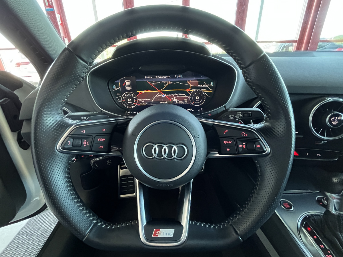 AUDI TT 2,0 TFSI 230 S-LINE  QUATTRO S-TRONIC 6 GPS  KEYLESS DRIVE SELECT REGULATEUR LIMITEUR  HIFI B&O SIEGES RS FEUX FULL LED JANTES 19 RS EXCELLENT ETAT