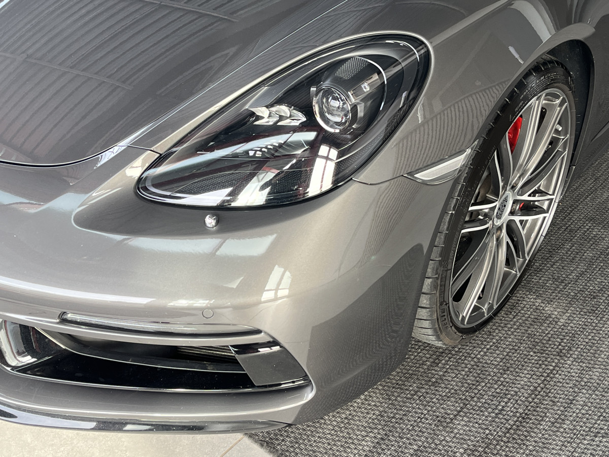 PORSCHE CAYMAN 718 S COUPE 2,5 TURBO 350 PDK GPS CAMERA REGULATEUR PASM PDLS  HIFI BOSE APPLE CARPLAY SIEGES SPORT PACK  SPORT DESIGN PACK CHRONO SPORT PACK CARBON ECHAPPEMENT SPORT JANTES 20