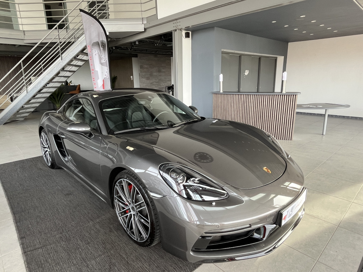 PORSCHE CAYMAN 718 S COUPE 2,5 TURBO 350 PDK GPS CAMERA REGULATEUR PASM PDLS  HIFI BOSE APPLE CARPLAY SIEGES SPORT PACK  SPORT DESIGN PACK CHRONO SPORT PACK CARBON ECHAPPEMENT SPORT JANTES 20