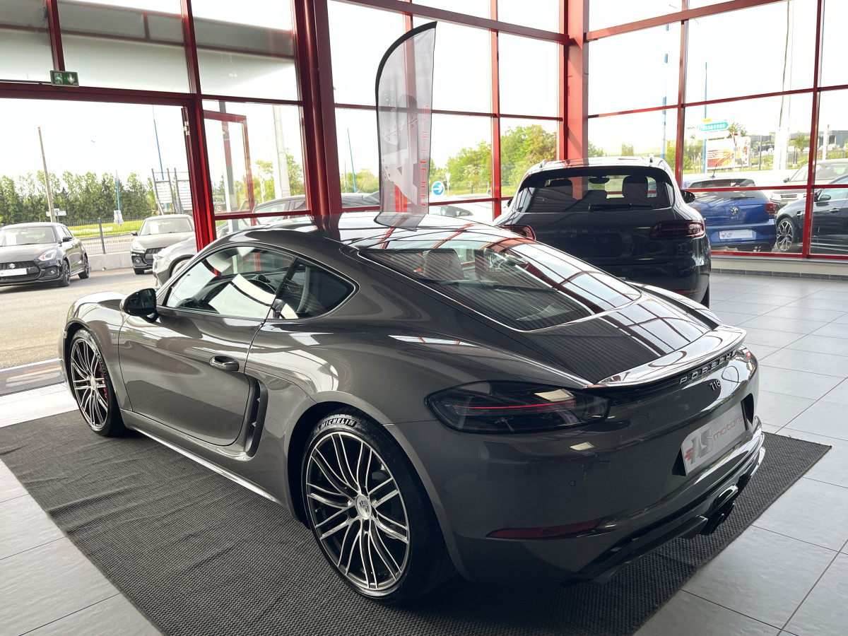 PORSCHE CAYMAN 718 S COUPE 2,5 TURBO 350 PDK GPS CAMERA REGULATEUR PASM PDLS  HIFI BOSE APPLE CARPLAY SIEGES SPORT PACK  SPORT DESIGN PACK CHRONO SPORT PACK CARBON ECHAPPEMENT SPORT JANTES 20