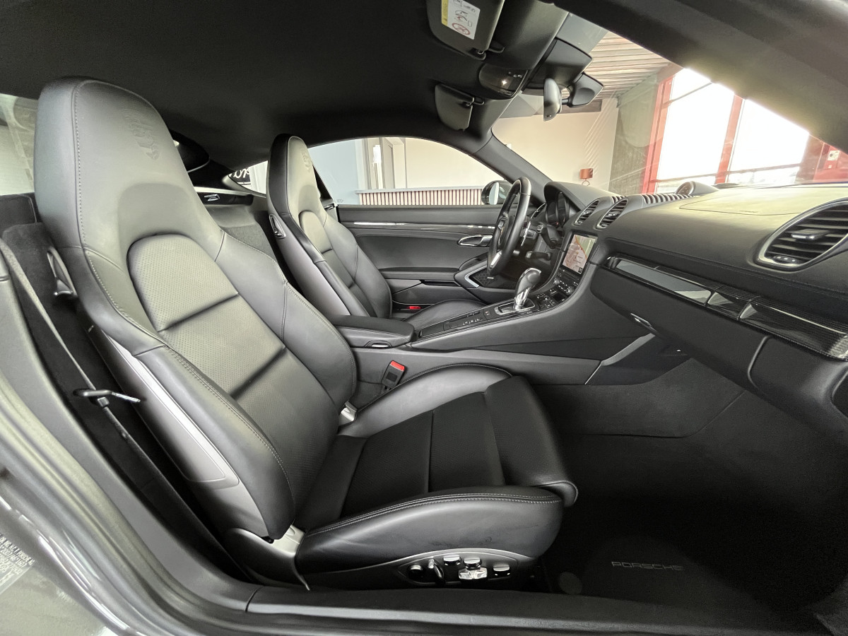 PORSCHE CAYMAN 718 S COUPE 2,5 TURBO 350 PDK GPS CAMERA REGULATEUR PASM PDLS  HIFI BOSE APPLE CARPLAY SIEGES SPORT PACK  SPORT DESIGN PACK CHRONO SPORT PACK CARBON ECHAPPEMENT SPORT JANTES 20