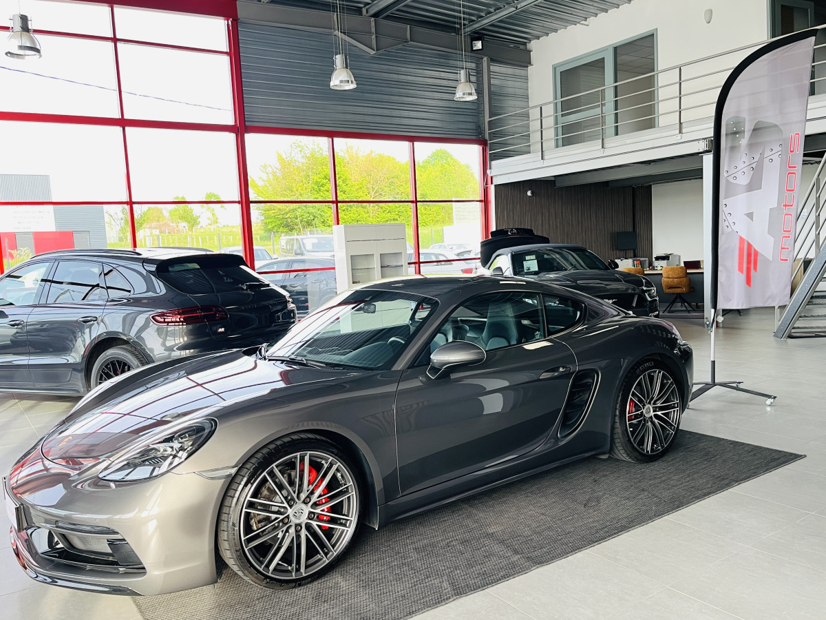 PORSCHE CAYMAN 718 S COUPE 2,5 TURBO 350 PDK GPS CAMERA REGULATEUR PASM PDLS  HIFI BOSE APPLE CARPLAY SIEGES SPORT PACK  SPORT DESIGN PACK CHRONO SPORT PACK CARBON ECHAPPEMENT SPORT JANTES 20