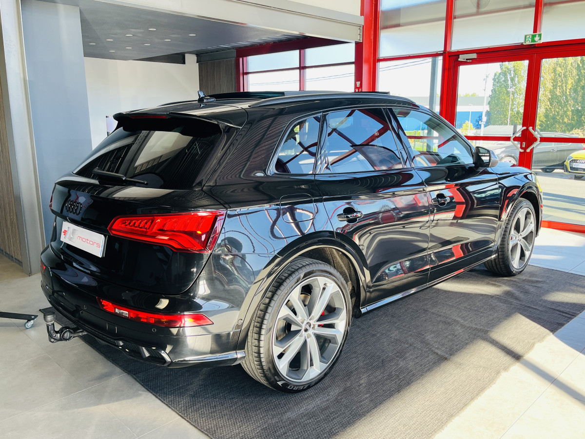 AUDI SQ5 3,0 TDI V6 347 BVA8 QUATTRO TOIT PANORAMIQUE OUVRANT  ATTELAGE ELECTRIQUE GPS  CAMERA 360  KEYLESS APPLE CARPLAY SUSPENSION PNEUMATIQUE REGULATEUR LIMITEUR  PHARES MATRIX  LED PARK PILOT  DRIVE SELECT JANTE 21 EXCELLENT ETAT