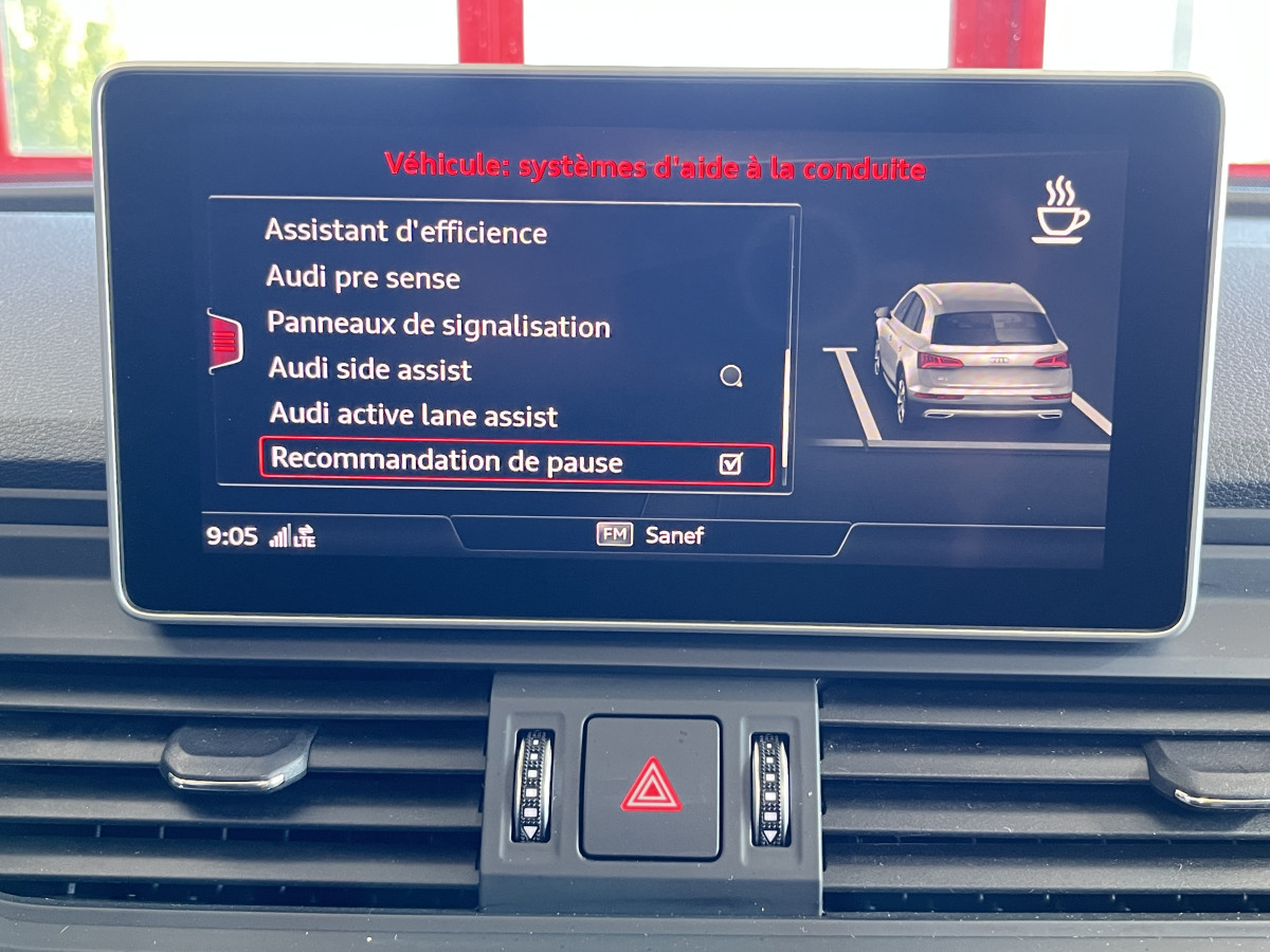 AUDI SQ5 3,0 TDI V6 347 BVA8 QUATTRO TOIT PANORAMIQUE OUVRANT  ATTELAGE ELECTRIQUE GPS  CAMERA 360  KEYLESS APPLE CARPLAY SUSPENSION PNEUMATIQUE REGULATEUR LIMITEUR  PHARES MATRIX  LED PARK PILOT  DRIVE SELECT JANTE 21 EXCELLENT ETAT