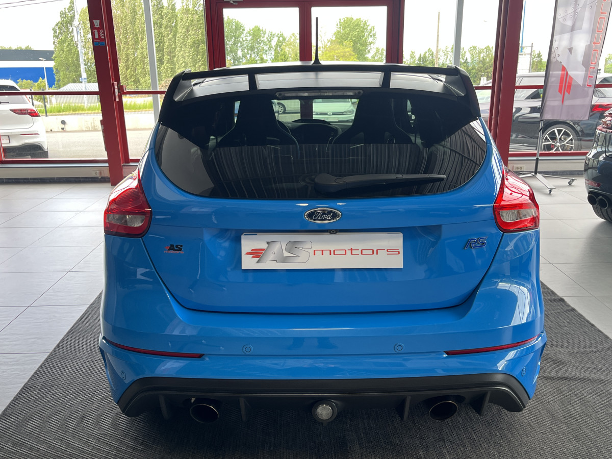FORD FOCUS RS BLUE AND BLACK EDITION 2,3 350 AWD PACK PERFORMANCE  DIFFERENTIEL A GLISSEMENT GPS  CAMERA  HIFI SONY RECARO REGULATEUR LIMITEUR KEYLESS  FEUX BI-XENON JANTES FORGÉE  EXCELLENT ETAT