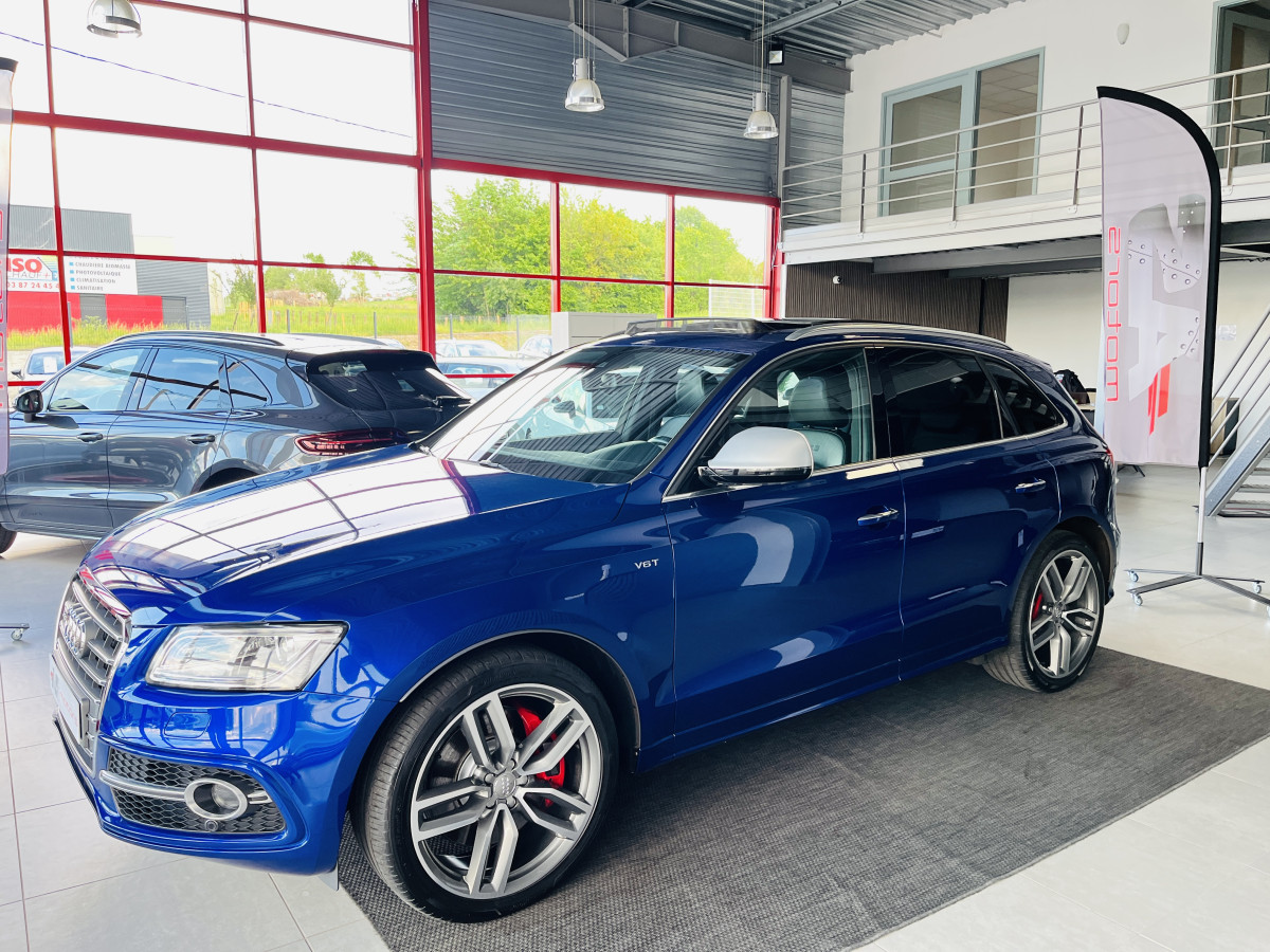 AUDI SQ5 3,0  TDI V6 313 BVA8 QUATTRO TOIT PANORAMIQUE OUVRANT ATTELAGE  GPS CAMERA HIFI B&O KEYLESS  BI-XENON  PARK PILOT PACK CARBON  REGULATEUR  DRIVE SELECT JANTE 21  EXCELLENT ETAT