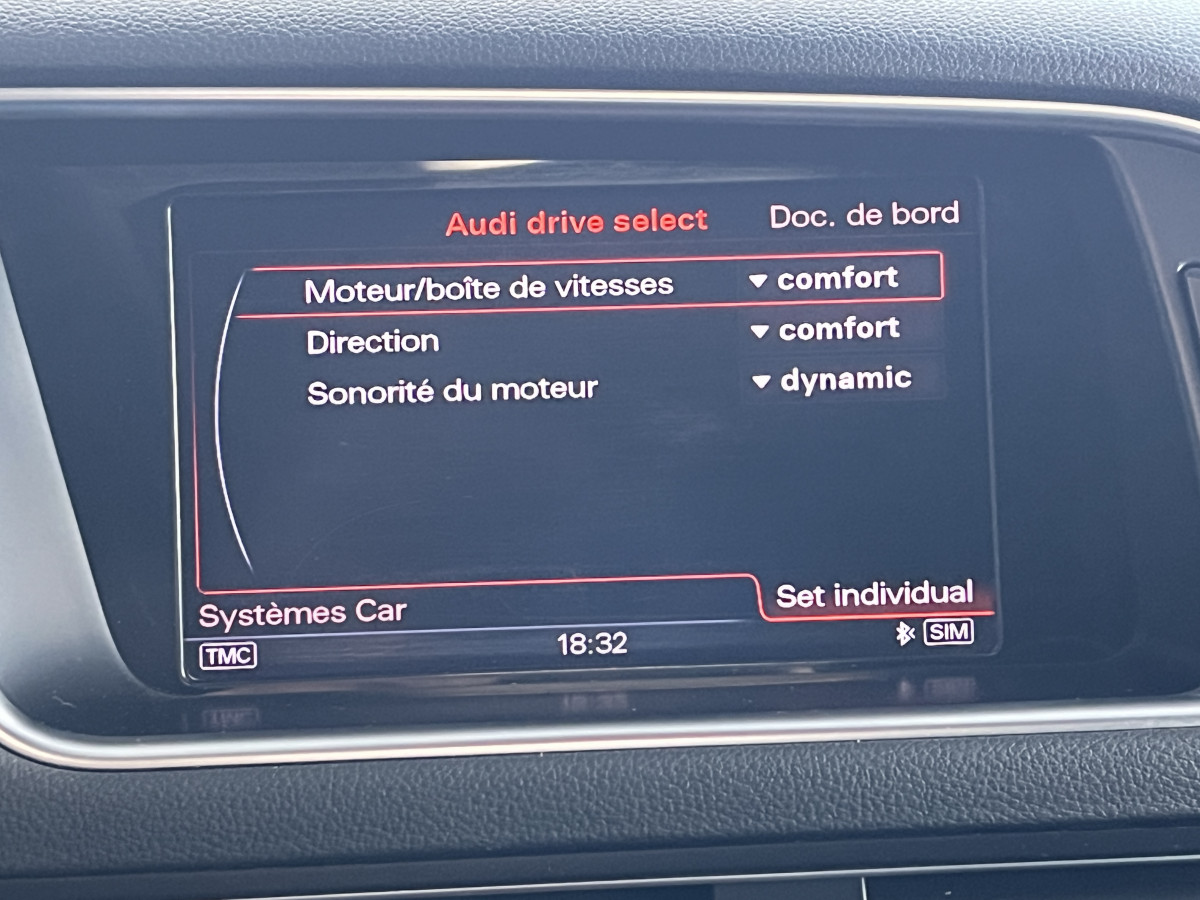 AUDI SQ5 3,0  TDI V6 313 BVA8 QUATTRO TOIT PANORAMIQUE OUVRANT ATTELAGE  GPS CAMERA HIFI B&O KEYLESS  BI-XENON  PARK PILOT PACK CARBON  REGULATEUR  DRIVE SELECT JANTE 21  EXCELLENT ETAT