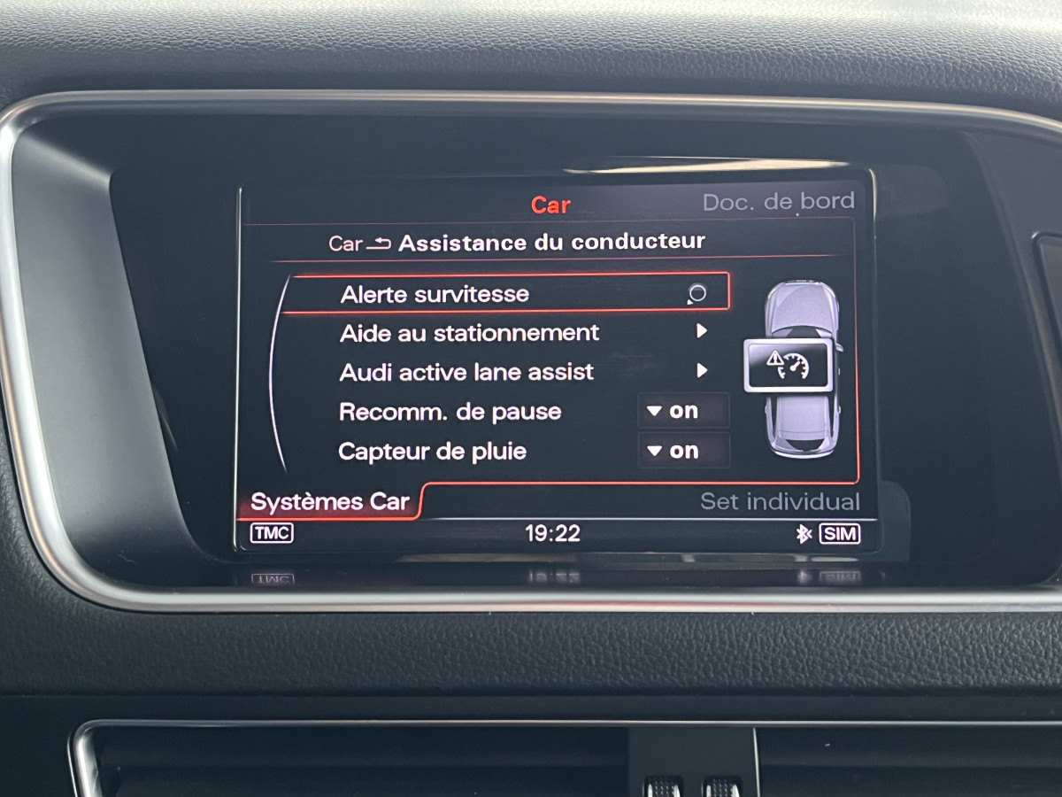 AUDI SQ5 3,0  TDI V6 313 BVA8 QUATTRO TOIT PANORAMIQUE OUVRANT ATTELAGE  GPS CAMERA HIFI B&O KEYLESS  BI-XENON  PARK PILOT PACK CARBON  REGULATEUR  DRIVE SELECT JANTE 21  EXCELLENT ETAT