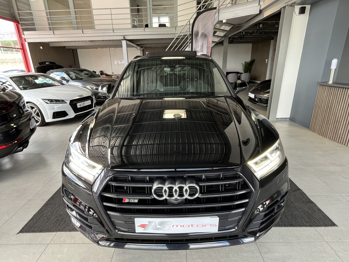 AUDI SQ5 3,0 TDI V6 347 BVA8 QUATTRO TOIT PANORAMIQUE OUVRANT  ATTELAGE ELECTRIQUE GPS  CAMERA 360 ACC DCC HIFI B&O KEYLESS REGULATEUR LIMITEUR  PHARES MATRIX  LED  PARK PILOT FULL CUIR  DRIVE SELECT JANTE 21 AFFICHAGE TETE HAUTE  EXCELLENT ETAT