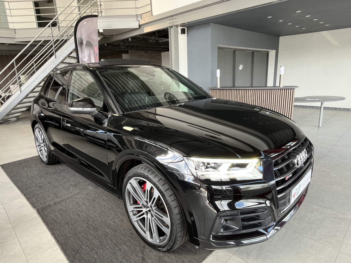AUDI SQ5 3,0 TDI V6 347 BVA8 QUATTRO TOIT PANORAMIQUE OUVRANT  ATTELAGE ELECTRIQUE GPS  CAMERA 360 ACC DCC HIFI B&O KEYLESS REGULATEUR LIMITEUR  PHARES MATRIX  LED  PARK PILOT FULL CUIR  DRIVE SELECT JANTE 21 AFFICHAGE TETE HAUTE  EXCELLENT ETAT