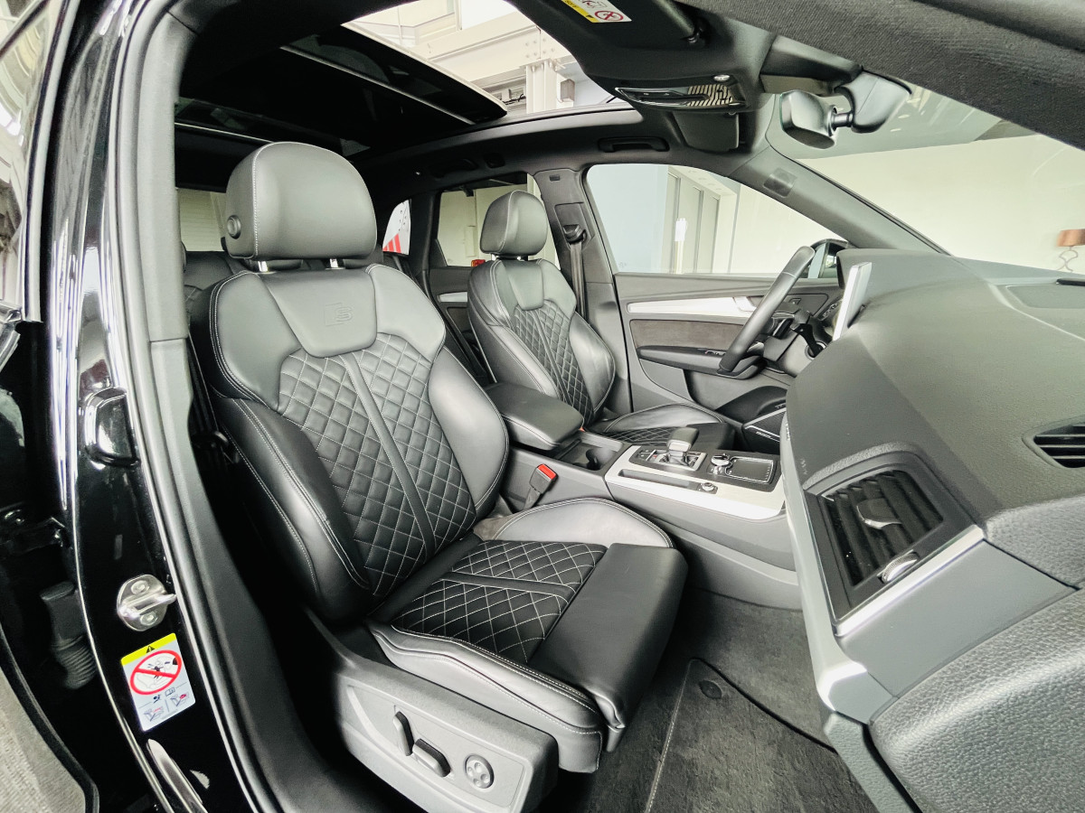 AUDI SQ5 3,0 TDI V6 347 BVA8 QUATTRO TOIT PANORAMIQUE OUVRANT  ATTELAGE ELECTRIQUE GPS  CAMERA 360 ACC DCC HIFI B&O KEYLESS REGULATEUR LIMITEUR  PHARES MATRIX  LED  PARK PILOT FULL CUIR  DRIVE SELECT JANTE 21 AFFICHAGE TETE HAUTE  EXCELLENT ETAT