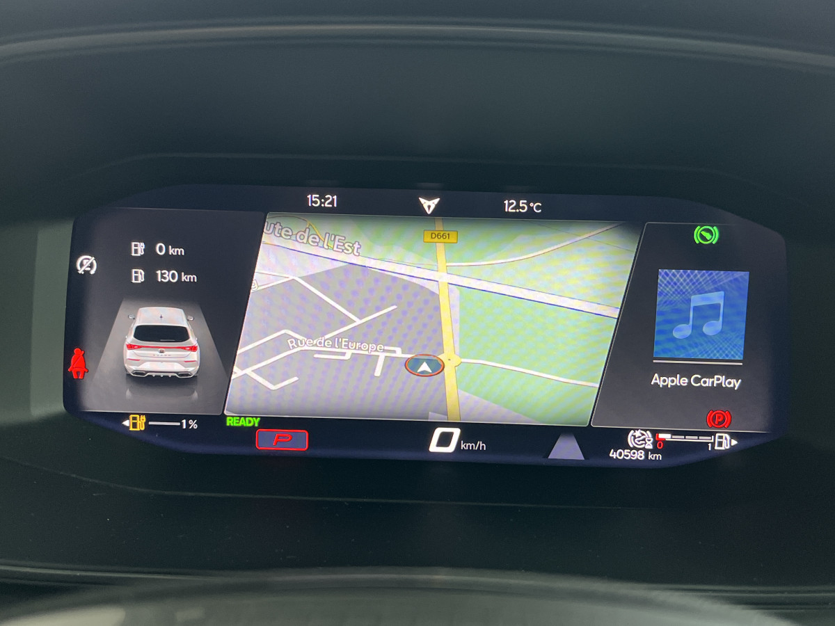 CUPRA LEON 1,4 E-HYBRID 245 DSG6 GPS CAMERA APPLE CARPLAY KEYLESS FULL LED VIRTUAL COCKPIT PARK PILOT DRIVE PROFILE REGULATEUR LIMITEUR EXCELLENT ETAT