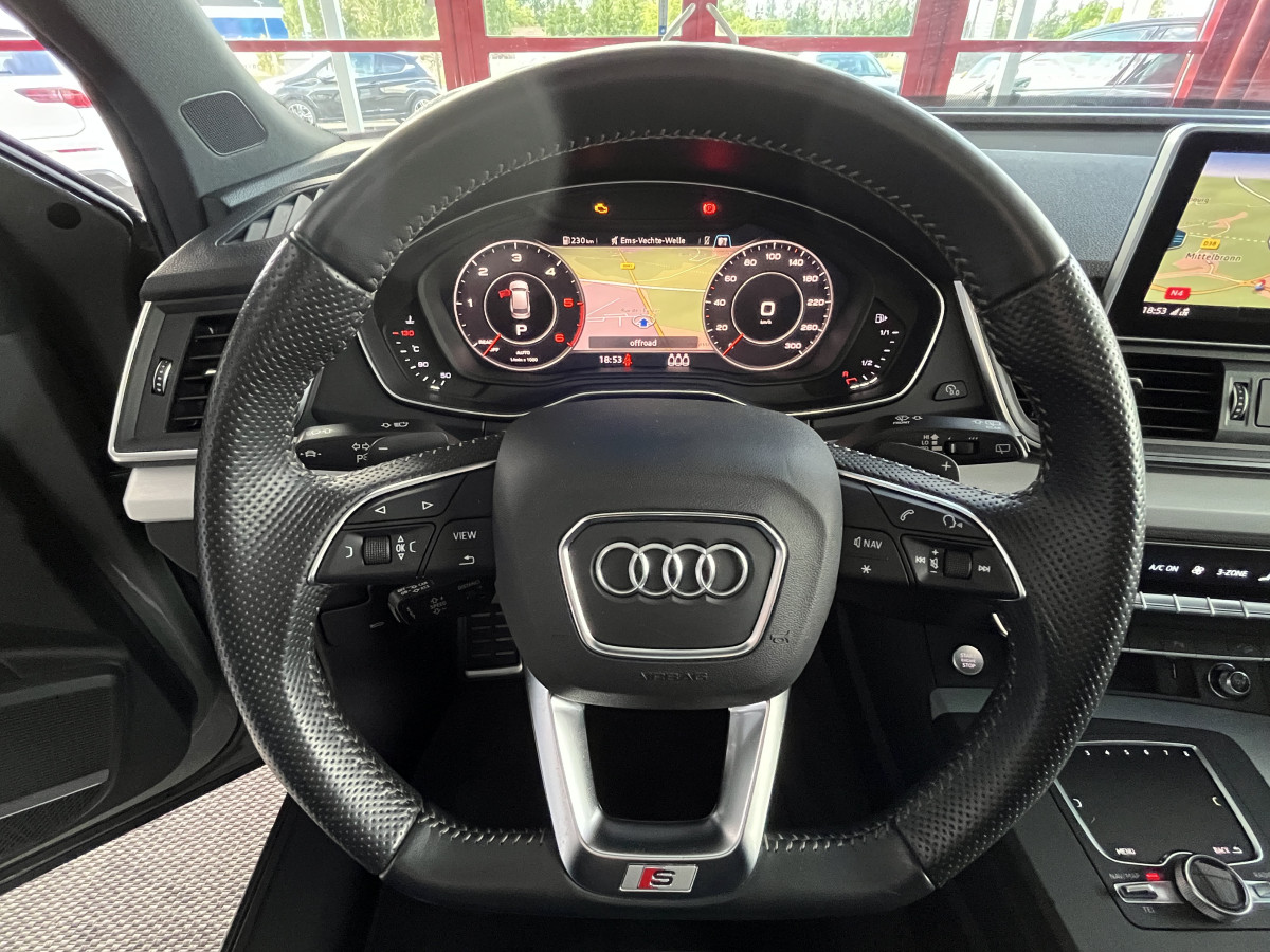 AUDI Q5 50 TDI 3,0 V6 286 BVA QUATTRO  TOIT PANORAMIQUE HIFI B&O VIRTUAL COCKPIT  KEYLESS CARPLAY GPS CAMERA MATRIX LED  REGULATEUR LIMITEUR PARK PILOT AFFICHAGE TETE HAUTE JANTES 20 EXCELLENT ETAT