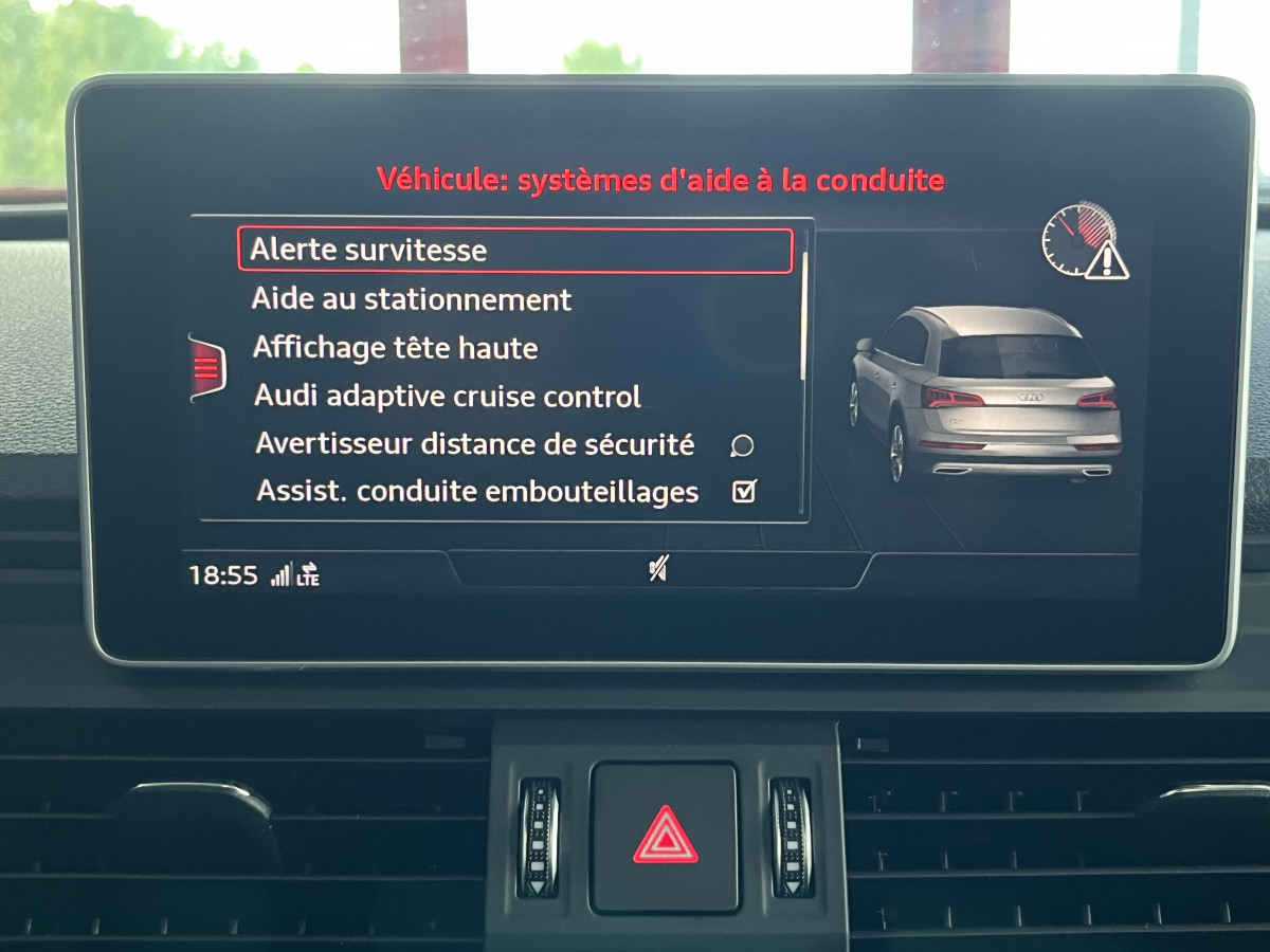AUDI Q5 50 TDI 3,0 V6 286 BVA QUATTRO  TOIT PANORAMIQUE HIFI B&O VIRTUAL COCKPIT  KEYLESS CARPLAY GPS CAMERA MATRIX LED  REGULATEUR LIMITEUR PARK PILOT AFFICHAGE TETE HAUTE JANTES 20 EXCELLENT ETAT
