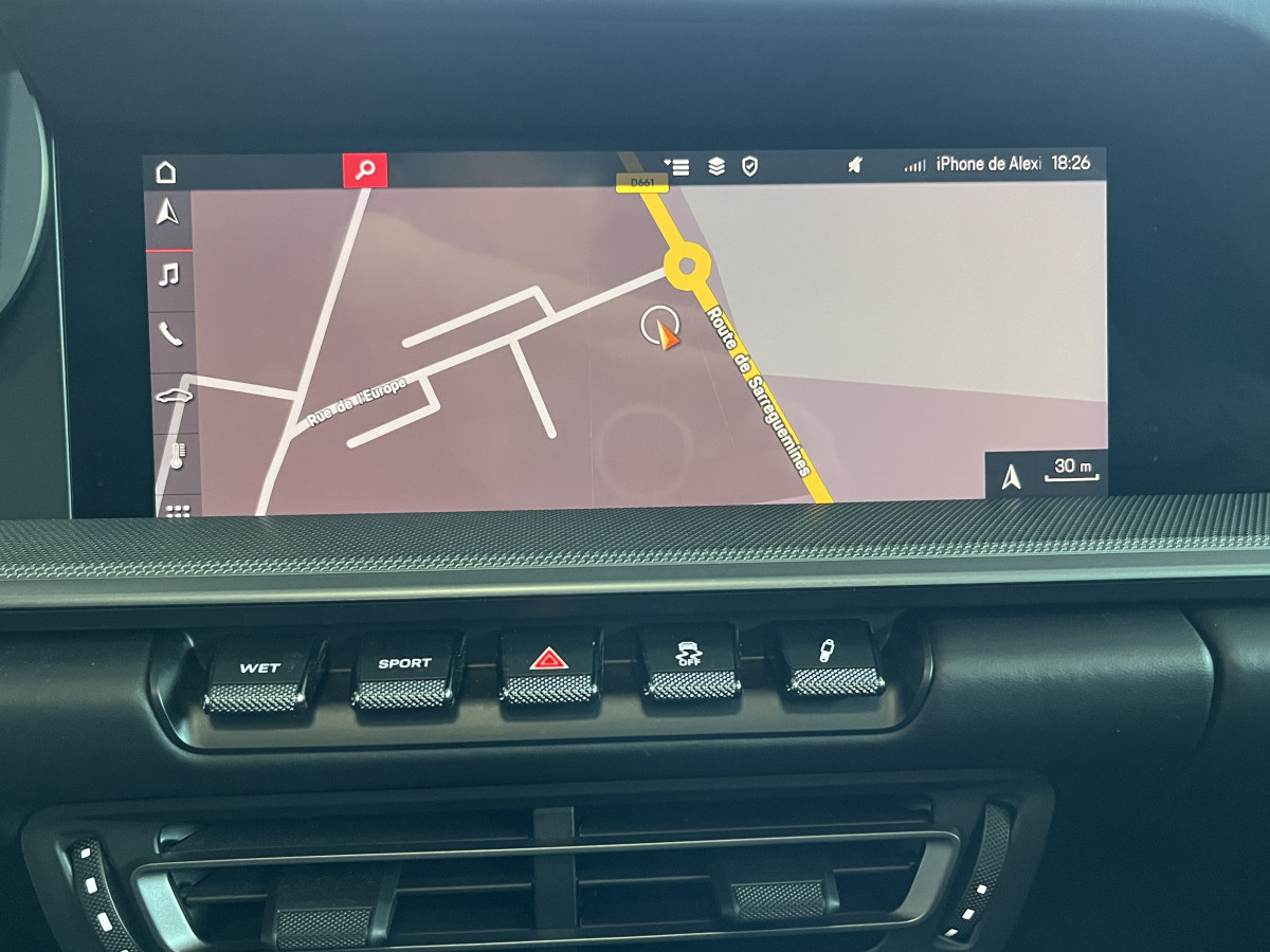 PORSCHE 911 ( 992 ) COUPE  CARRERA 4 S 3,0 450 BI-TURBO PDK TOIT OUVRANT GPS CAMERA 360 APPLE CARPLAY  PHARES MATRIX REGULATEUR ADAPTATIF HIFI BOSE ECHAPPEMENT SPORT JANTES RS SPYDER