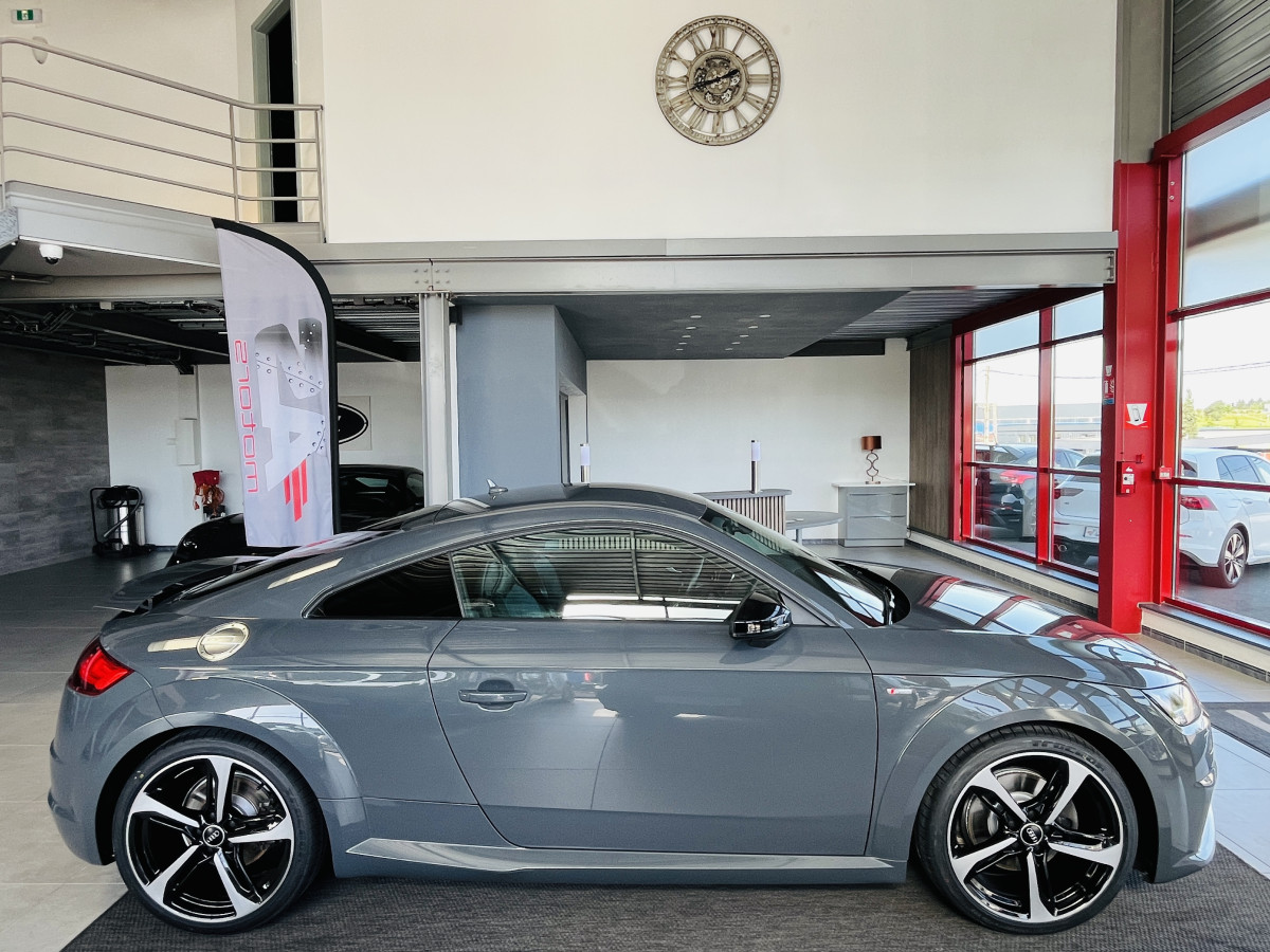 AUDI TT COUPÉ  2,0 TFSI 230 S-LINE GPS VIRTUAL COCKPIT AUDI SOUND  KEYLESS DRIVE SELECT REGULATEUR LIMITEUR  SIEGES RS FEUX FULL LED JANTES 19 RS EXCELLENT ETAT