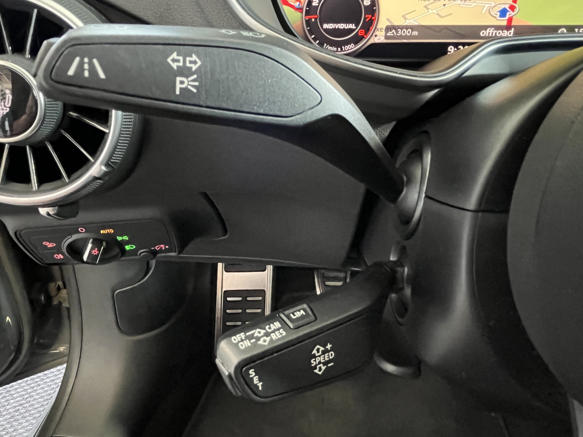 AUDI TT COUPÉ  2,0 TFSI 230 S-LINE GPS VIRTUAL COCKPIT AUDI SOUND  KEYLESS DRIVE SELECT REGULATEUR LIMITEUR  SIEGES RS FEUX FULL LED JANTES 19 RS EXCELLENT ETAT