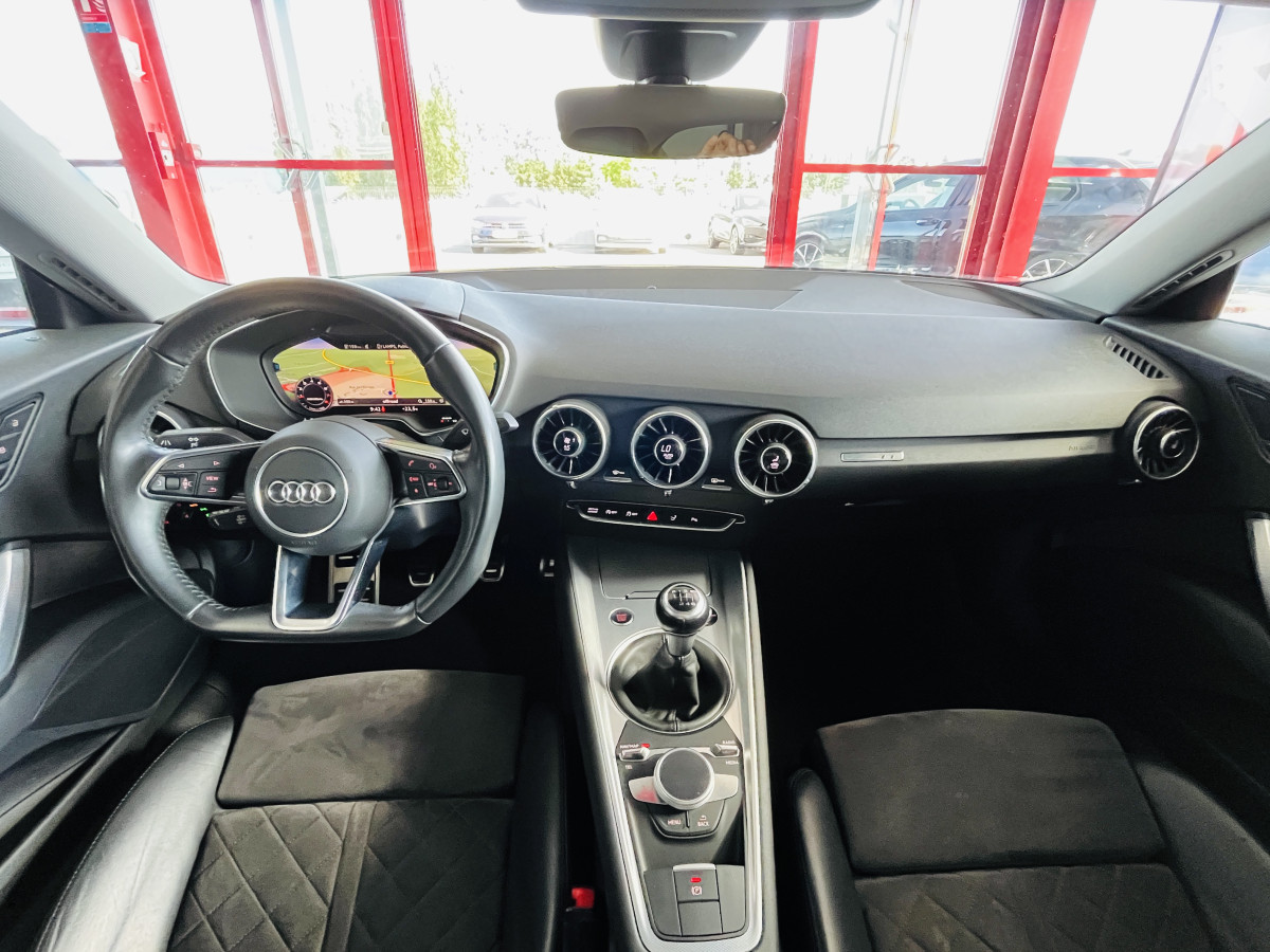 AUDI TT COUPÉ  2,0 TFSI 230 S-LINE GPS VIRTUAL COCKPIT AUDI SOUND  KEYLESS DRIVE SELECT REGULATEUR LIMITEUR  SIEGES RS FEUX FULL LED JANTES 19 RS EXCELLENT ETAT