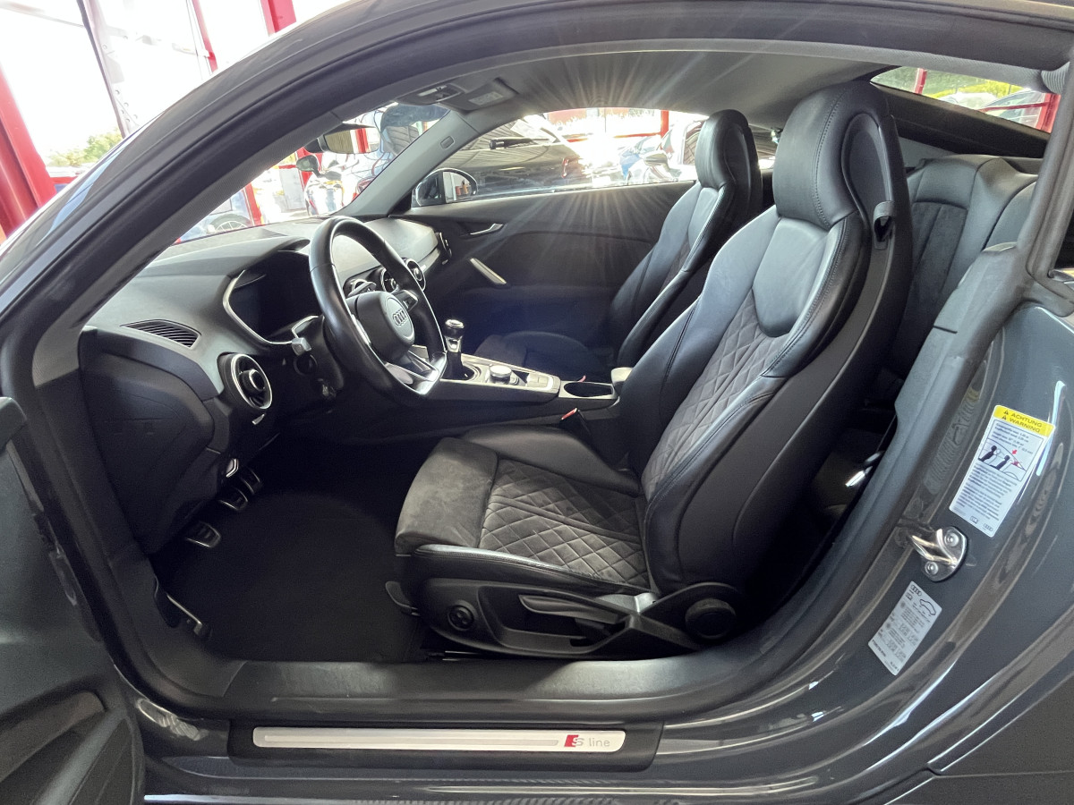 AUDI TT COUPÉ  2,0 TFSI 230 S-LINE GPS VIRTUAL COCKPIT AUDI SOUND  KEYLESS DRIVE SELECT REGULATEUR LIMITEUR  SIEGES RS FEUX FULL LED JANTES 19 RS EXCELLENT ETAT