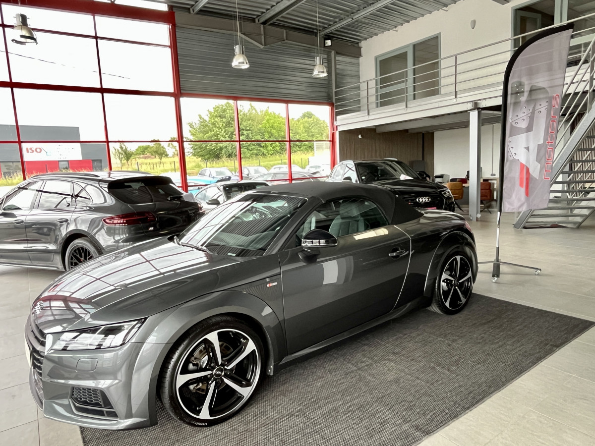 AUDI TT CABRIOLET 2,0 TFSI 230 S-LINE S-TRONIC7 QUATTRO  VIRTUAL COCKPIT HIFI B&O  KEYLESS DRIVE  SIEGES RS FEUX FULL LED JANTES 19 RS EXCELLENT ETAT